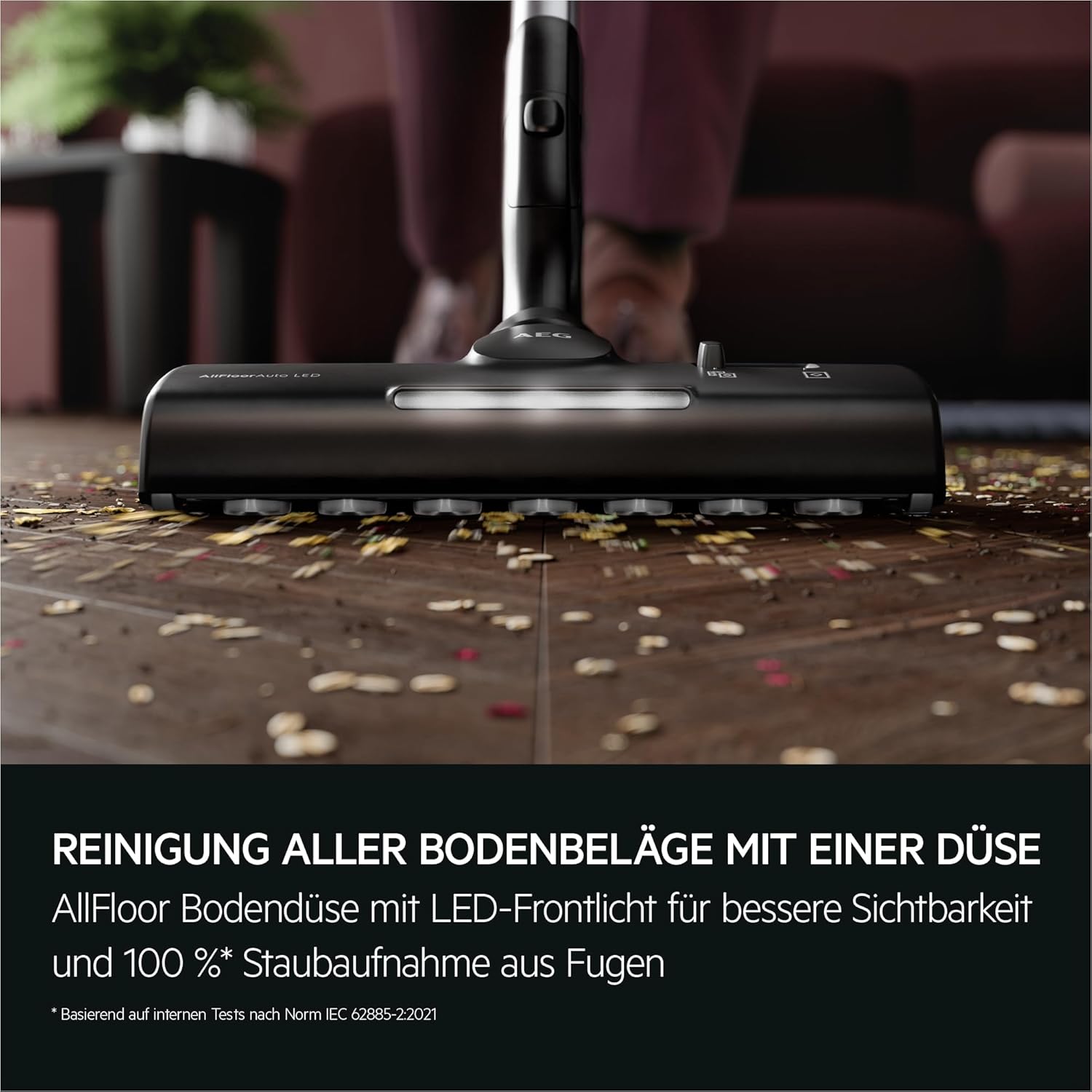 AEG Ultimate 8000 Staubsauger mit Beutel, Testsieger der Stiftung Warentest, hohe Saugleistung, Auto-Modus, alle Böden, 48 % recycelter Kunststoff, 3-in-1-Düse, HEPA-Filtration, 12 m, LED-Licht, AB81U1SW – Bild 6