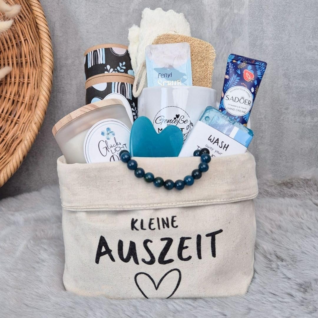 Wellness-Geschenkset für Frauen, kleine Auszeit, Wellness-Geschenkkorb, Frauengeschenk in Geschenktüte, Geschenke für Freundin, Geburtstagsgeschenk für Frauen, Entspannungsgeschenk – Bild 4