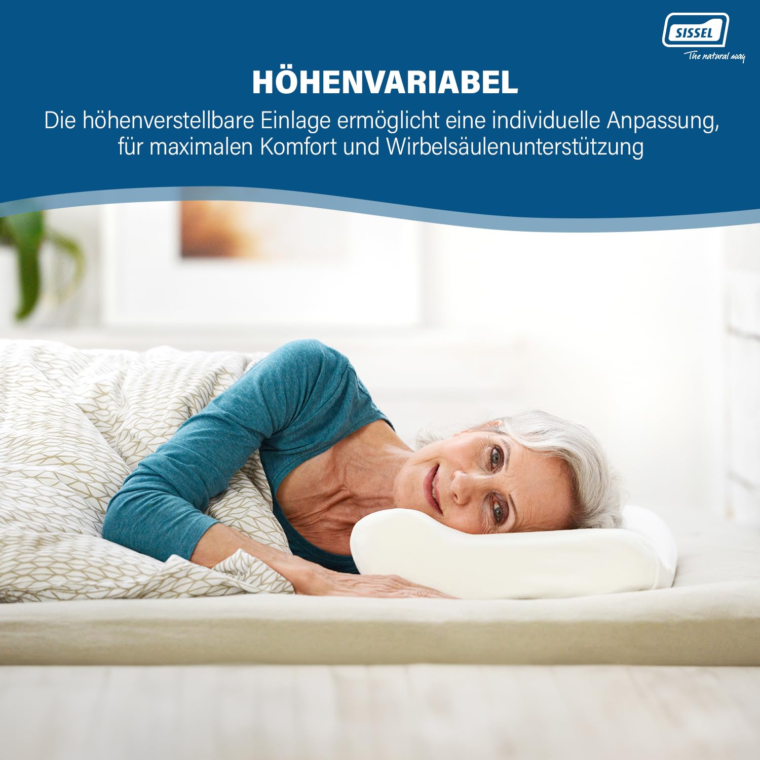 Orthopädisches Unisex-Outdoor-Kissen von SISSEL, erhältlich in Nude – Ecru – Größe 47 cm LX 11 cm BX 33 cm H – Bild 8