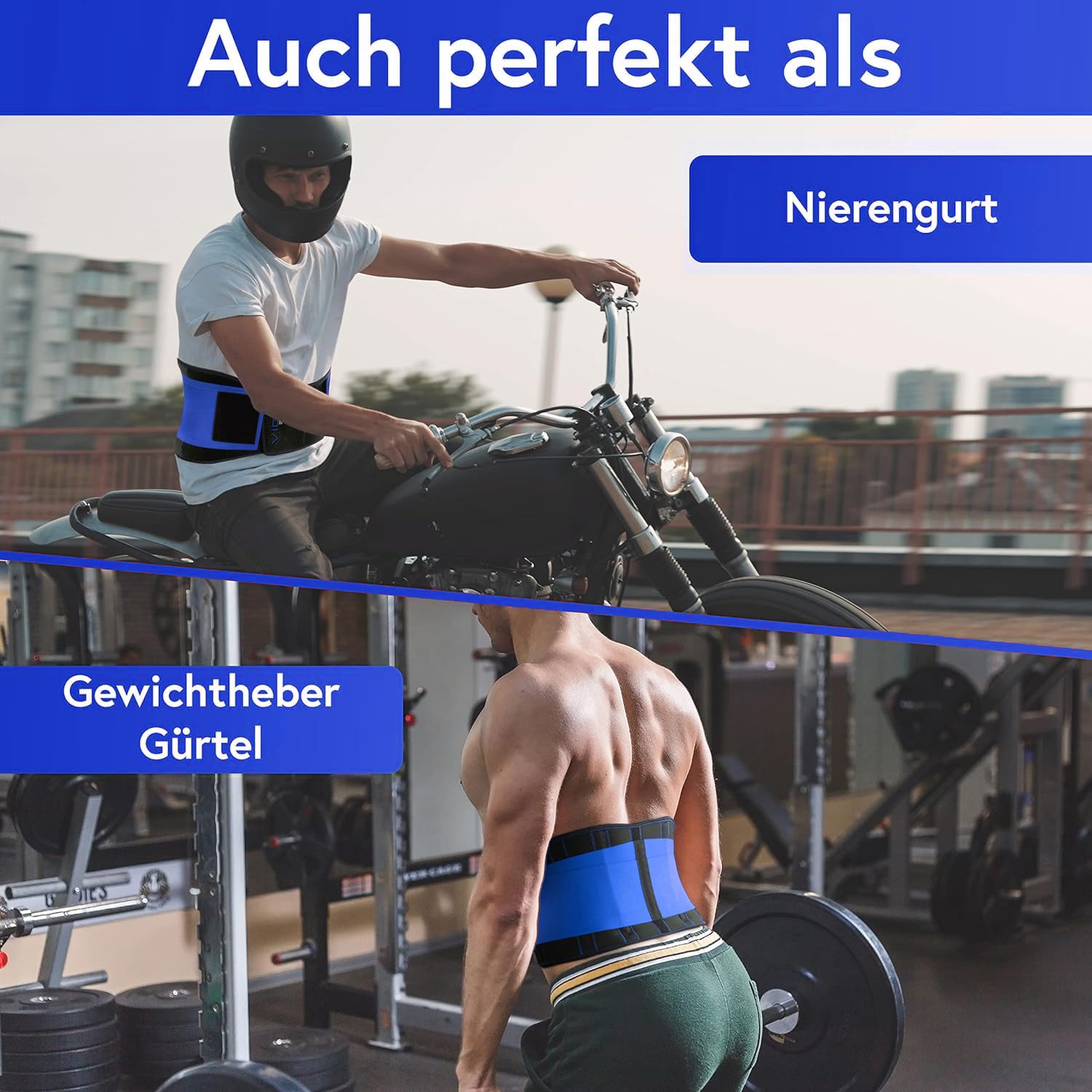 Vigo Sports Rückenbandage, maschinenwaschbar – Anti-Schweiß-Nierengürtel zur effektiven Rückenstabilisierung – Rückenstützgürtel für Damen und Herren – Wärmender Lordosenstützgürtel – Bild 2