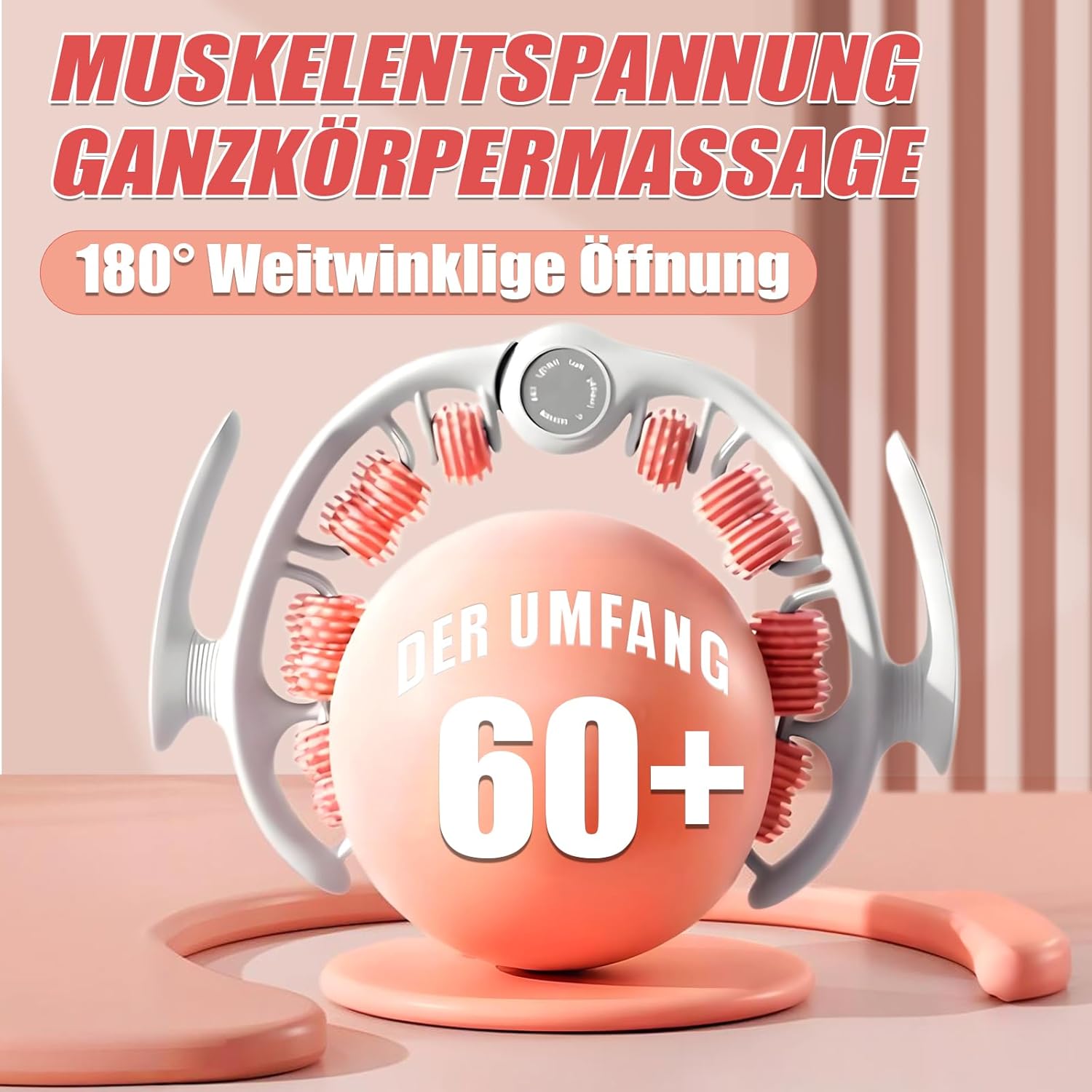Cellulite-Massagegerät Linderung von Muskelschmerzen und Schmerzen, DINYOAN Muskeltherapie-Massagestab für Taille und Beine, abnehmbar, Massage von Kopfhaut, Armen, Nacken und Schultern – Bild 2