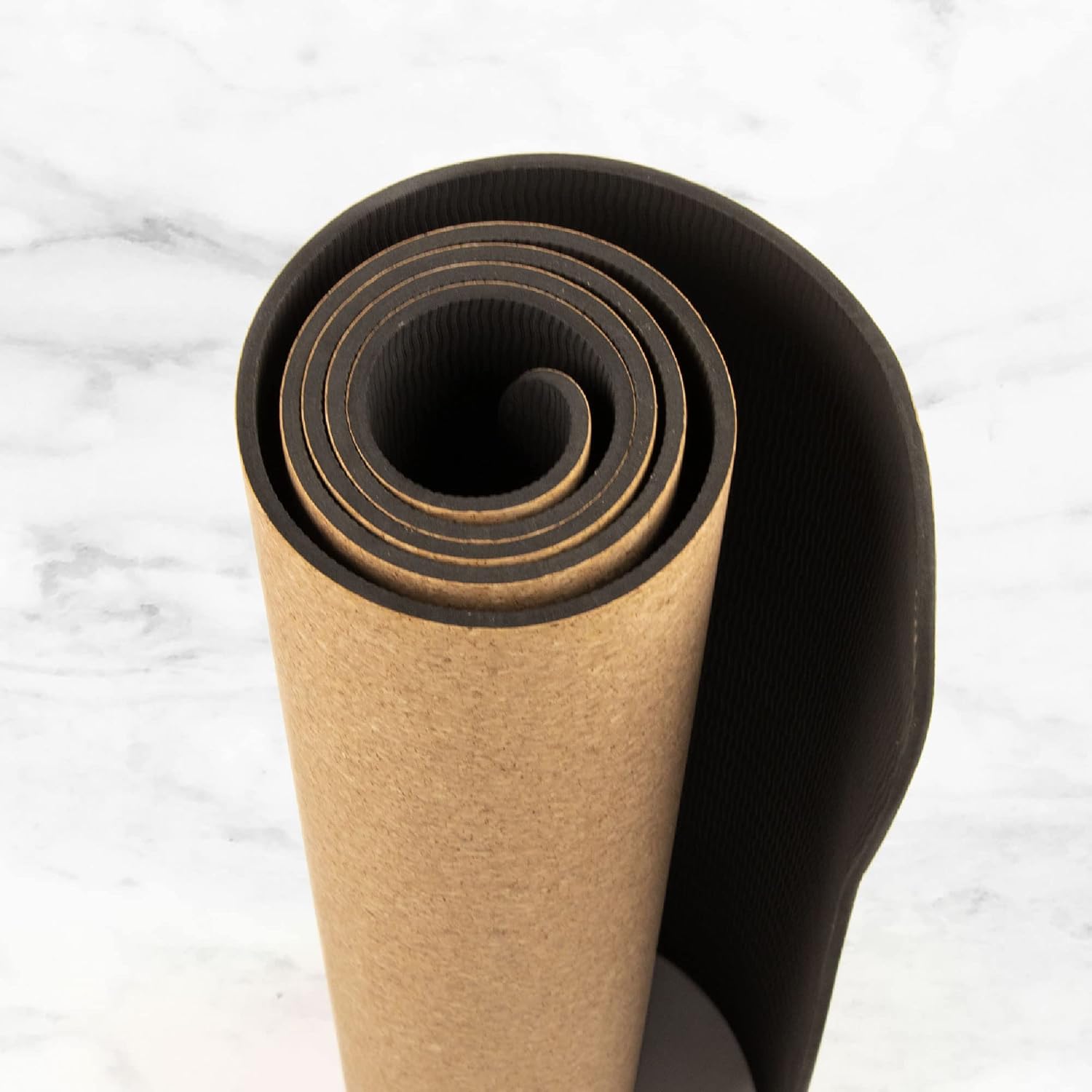 Myga Yogamatte aus Kork – Extra große Trainingsmatte mit tollem Halt, Pilates, Stretching und Fitness – umweltfreundlicher Naturkork – 205 cm x 70 cm x 6 mm – Bild 7