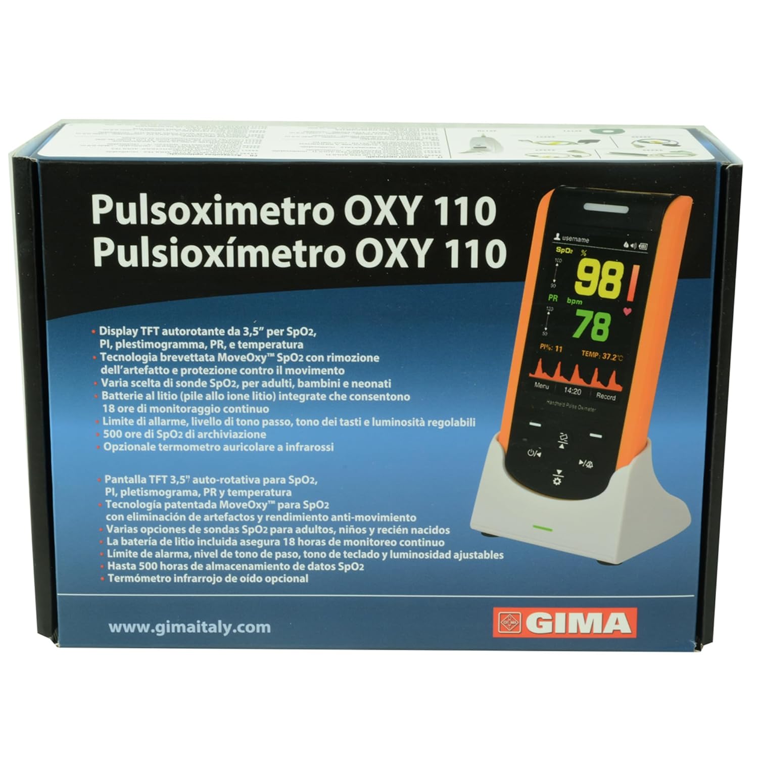 Gima 34341 Pulsoximetro Oxy 110 – Bild 7
