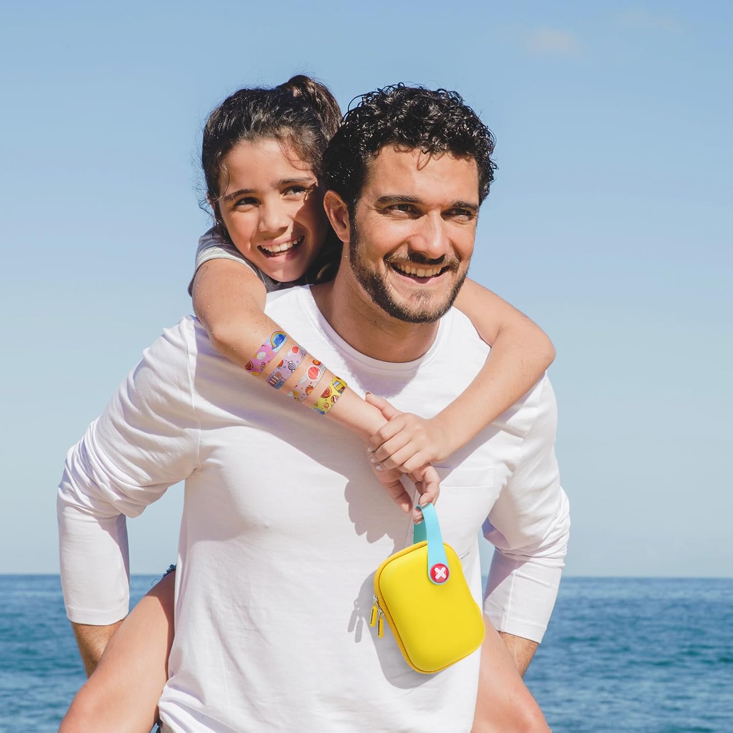 Erste-Hilfe-Set für Kinder, wasserdicht, 113 Teile, kompaktes und niedliches Erste-Hilfe-Set für Zuhause, Auto, Reisen, Wandern und Sport – Gelb – Bild 7