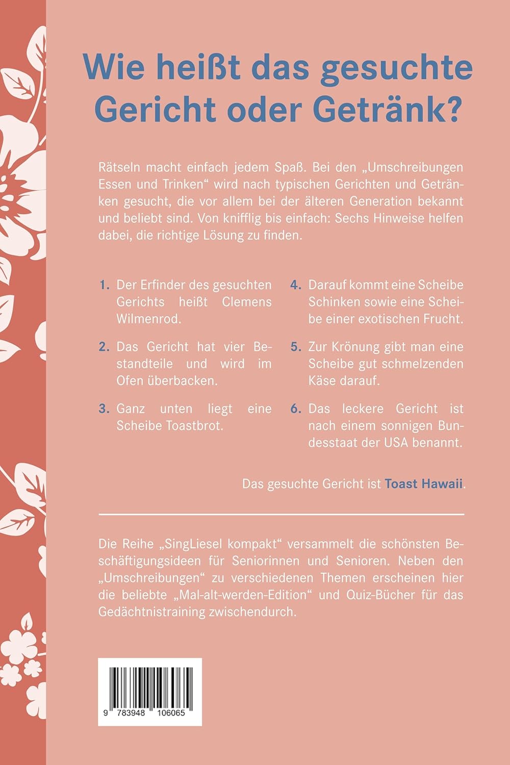 Umschreibungen Essen und Trinken: Beschäftigung und Gedächtnistraining für Senioren mit Demenz. Beliebt und bewährt bei Senioren (SingLiesel Kompakt. ... für Senioren. Auch mit Demenz) – Bild 8
