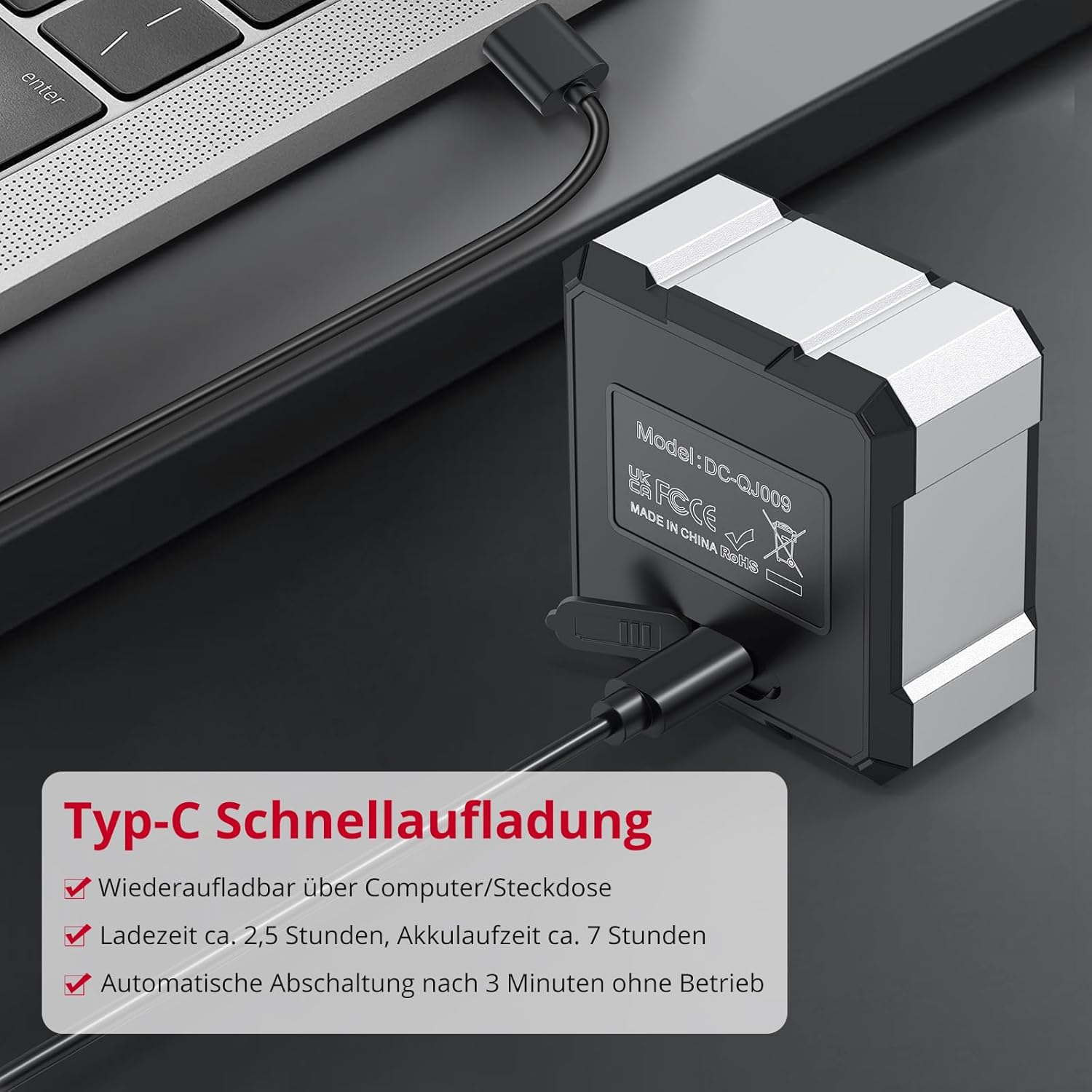 XUNTOP Digitaler Winkelmesser-Neigungsmesser mit LCD-Display, Typ-C-Schnittstelle, IP54, wasserdicht, magnetische Nivellierbox, Nivellierbox für Holzbearbeitung, Bau, Dekoration, Heimwerken – Bild 4