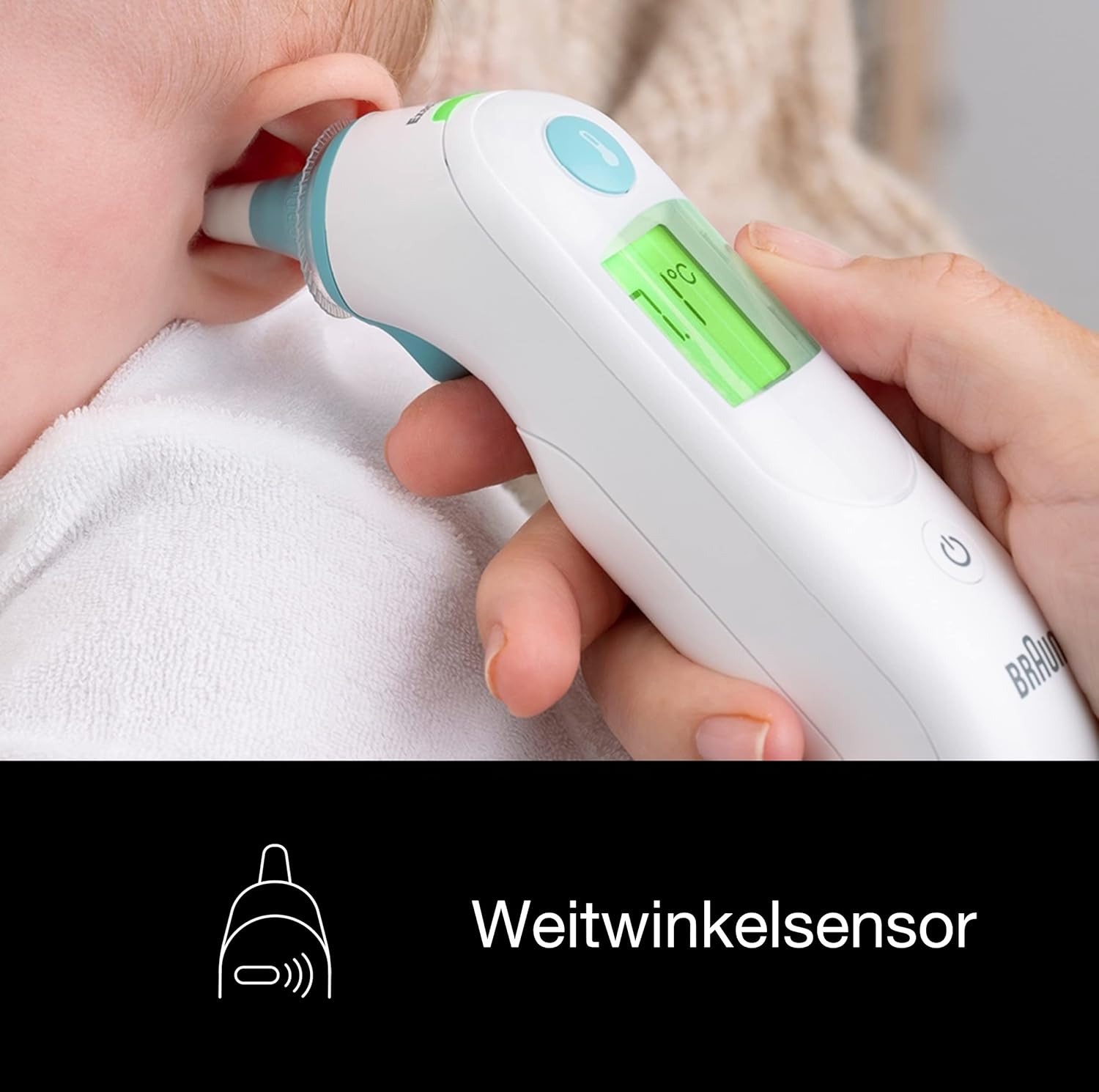 Braun ThermoScan 6 Ohrthermometer, farbcodiertes Digitaldisplay, ExacTemp-Stabilitätsanzeige, baby- und kleinkindfreundlich, die Marke Nr. 1 unter Ärzten, IRT6515 – Bild 5