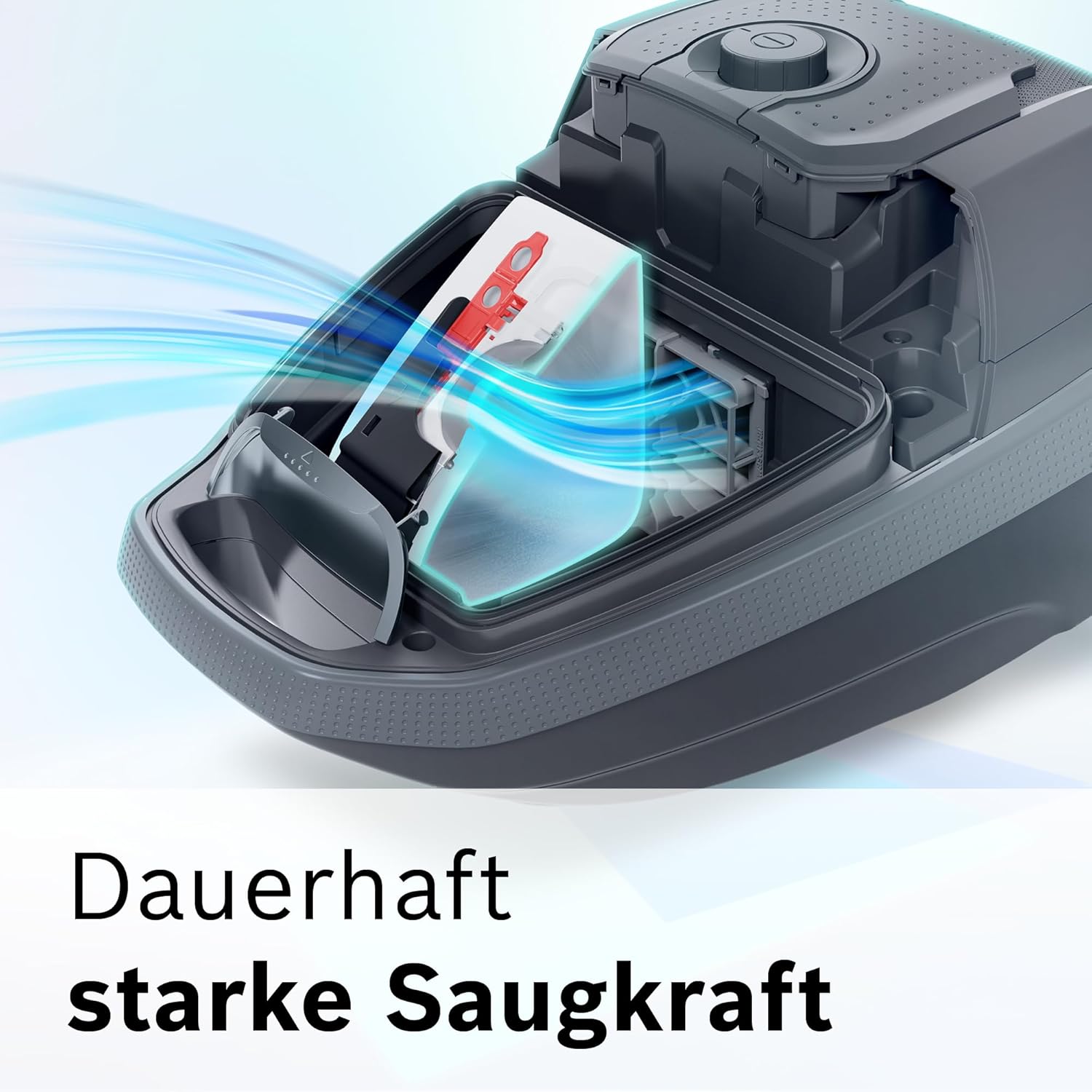 Bosch ProSilence Serie 8 BGB75XSIL Staubsauger mit Beutel, ideal für Allergiker, Hygienefilter, Hartbodendüse, langes Kabel, hergestellt in Deutschland, 650 W, weiß – Bild 4