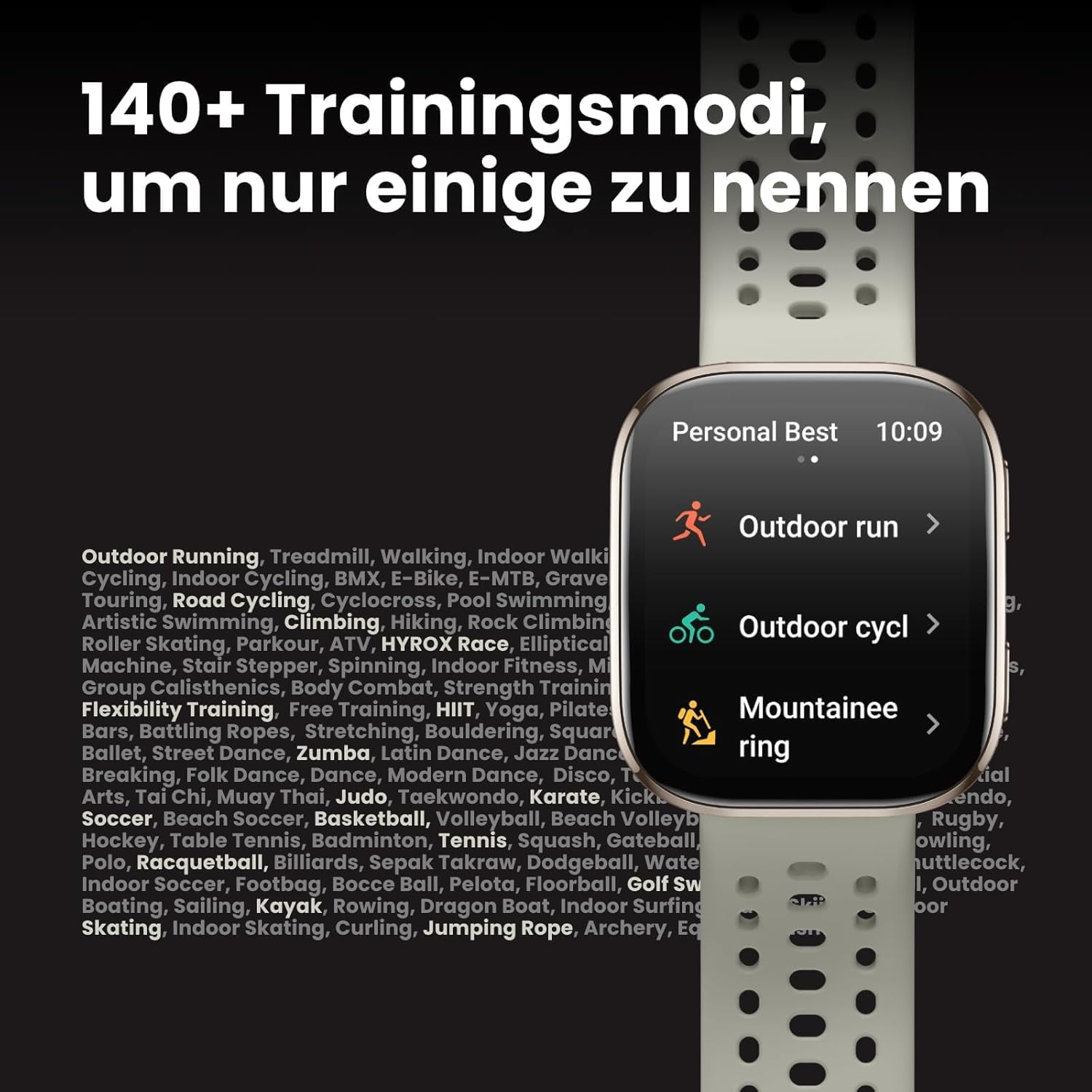 Amazfit Bip 6 Smart Watch 46mm, 14 Tage Akku, 1,97“ AMOLED, GPS & kostenloses Kartenmaterial, AI, Bluetooth Anruf Textfunktion, Gesundheit, Fitness Schlaf-Tracker, 140+ Trainingsmodi, 5 ATM – Bild 4
