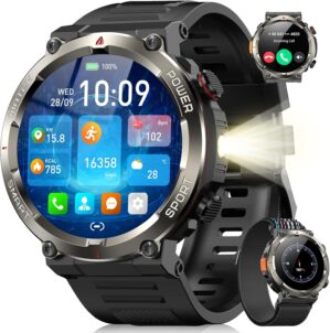 Blackview Herren-Smartwatch, Beleuc...