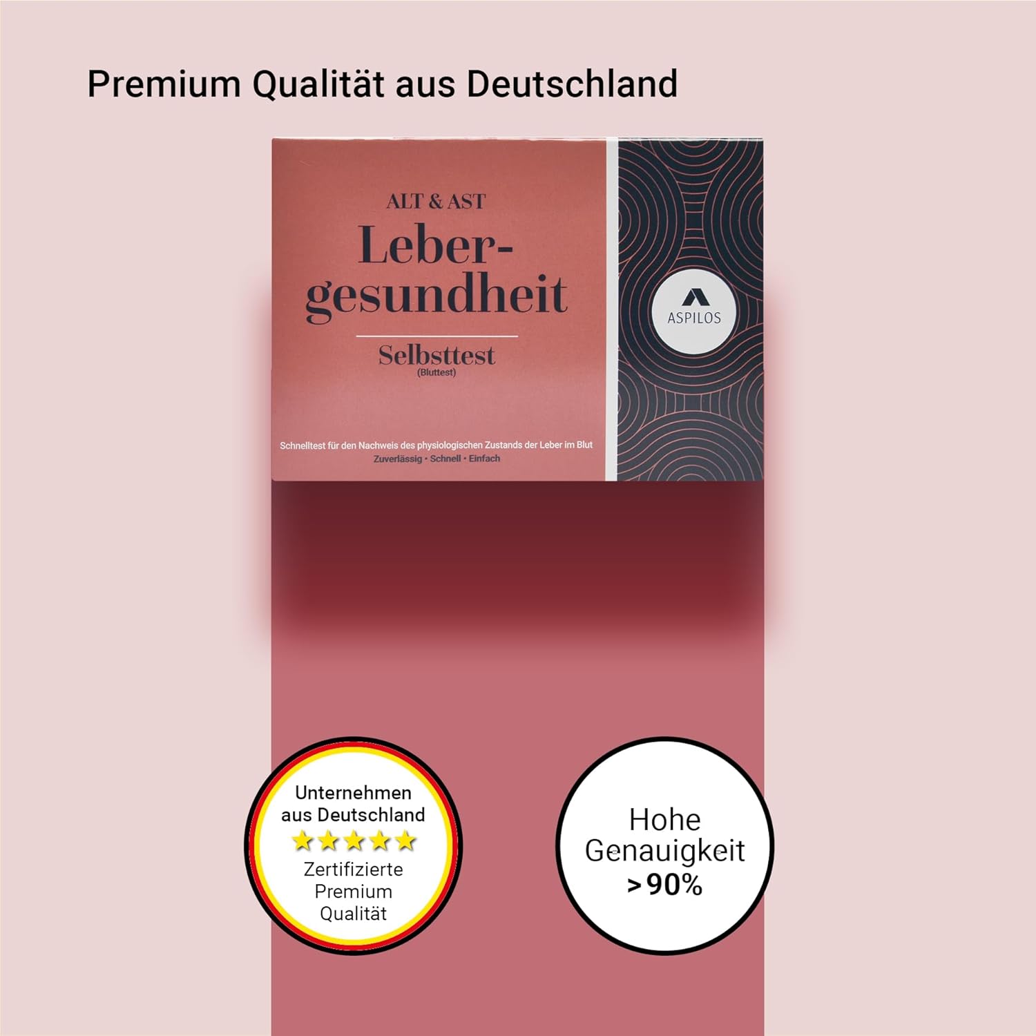 ASPILOS Lebergesundheit (AST & ALT) Selbsttest – Schnelle Ergebnisse für zu Hause – Zuverlässig & Präzise – Medizinische Tests in Laborqualität – Bild 4