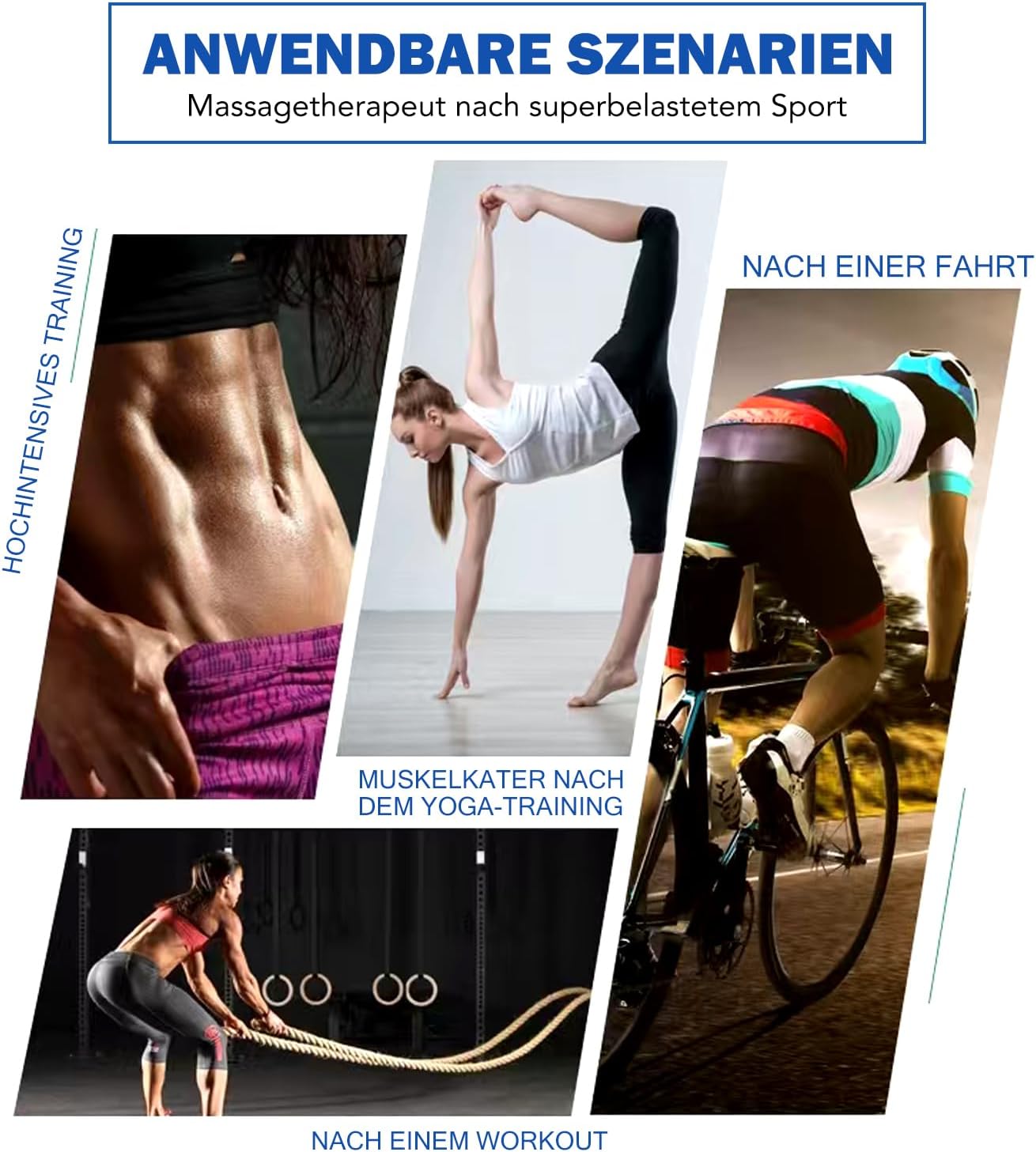 Massageroller Stick & Faszienrolle Holz, Massagestab zur Faszienmassage und Muskelentspannung, Massagegerät für Rücken, Nacken, Beine und Muskelregeneration (A) – Bild 6