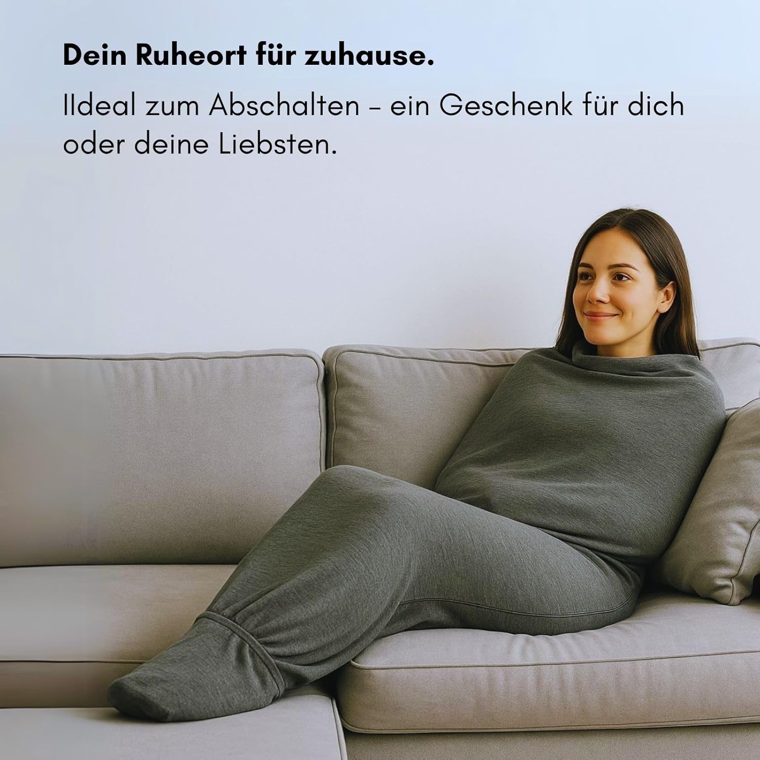 Rivello Somnia Schlafdecke – sanfte Kompression wie eine Umarmung | Ultraleicht und atmungsaktiv | Alternative zur Gewichtsdecke | Für Erwachsene und Kinder | 4 Größen (S - 145 cm) – Bild 8