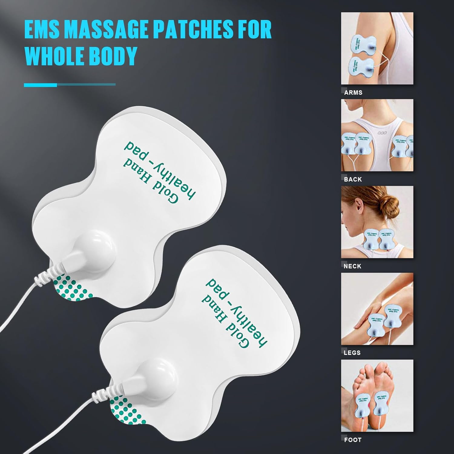 EMS-Fußmassagegerät, elektrisches Fußmassagegerät mit 8 Massagemodi und 19 Intensitätsstufen, faltbares und tragbares Design, fördert die Durchblutung und lindert Muskelschmerzen, Blau – Bild 4