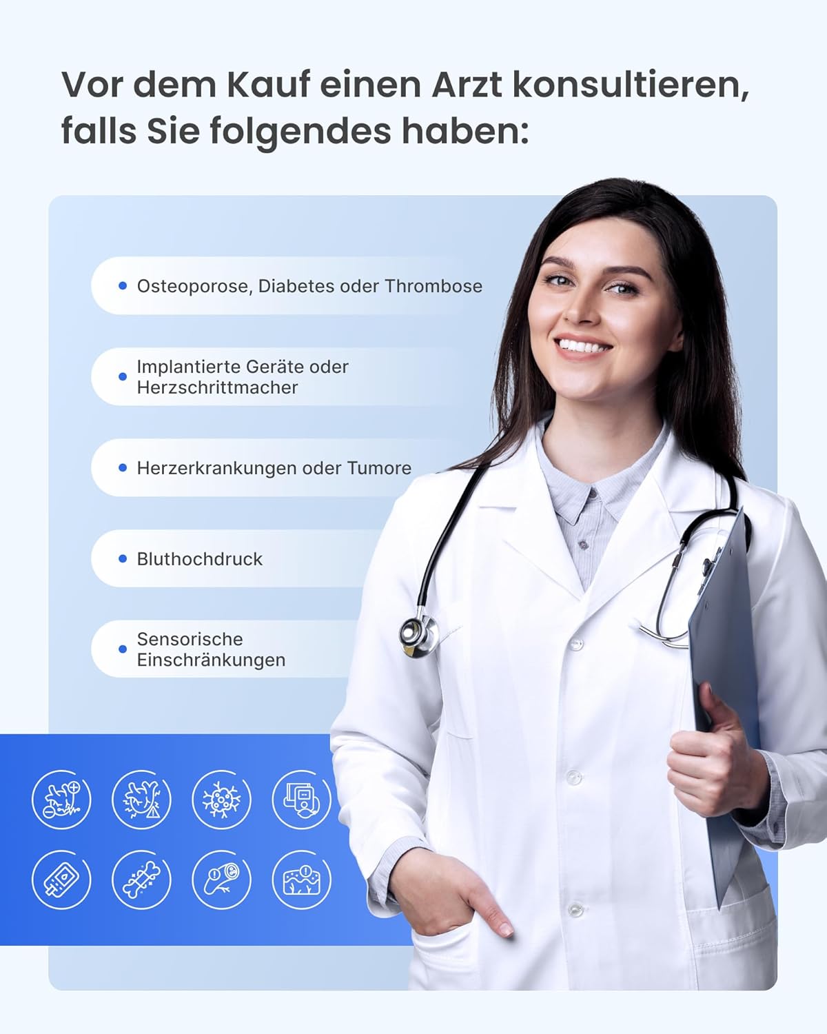 RENPHO Beinmassagegerät mit intelligentem Drucksensor, kabellose Luftkompressionsmassage zur Muskelentspannung, Fuß-, Waden- und Oberschenkelmassagegerät, Adapter nicht im Lieferumfang enthalten, 1 Stück – Bild 6