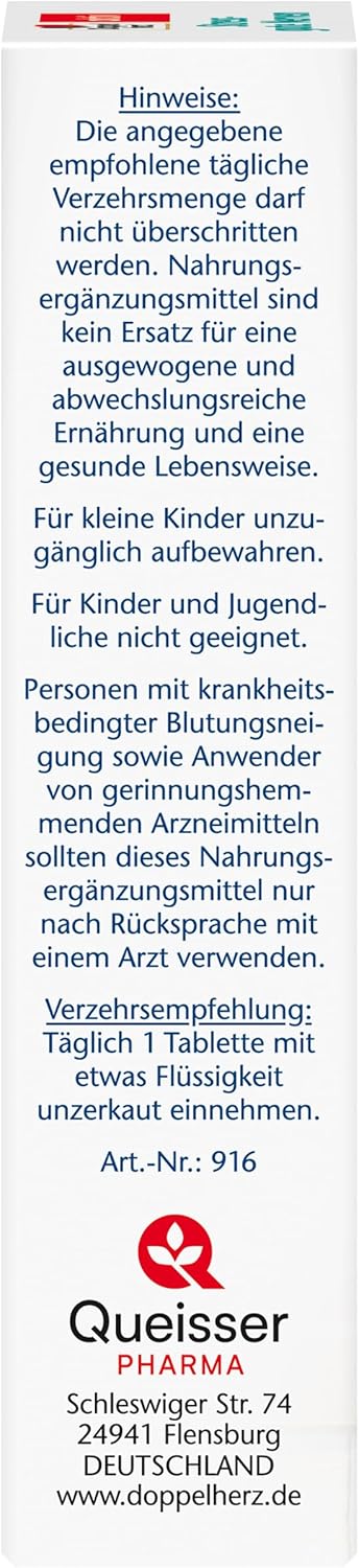 Doppelherz Stress – Gute Nerven – mit Vitamin B1 & B5, mit Extrakt aus Melissenblättern & Ginkgo Biloba – 30 Mini-Tabletten – Bild 3