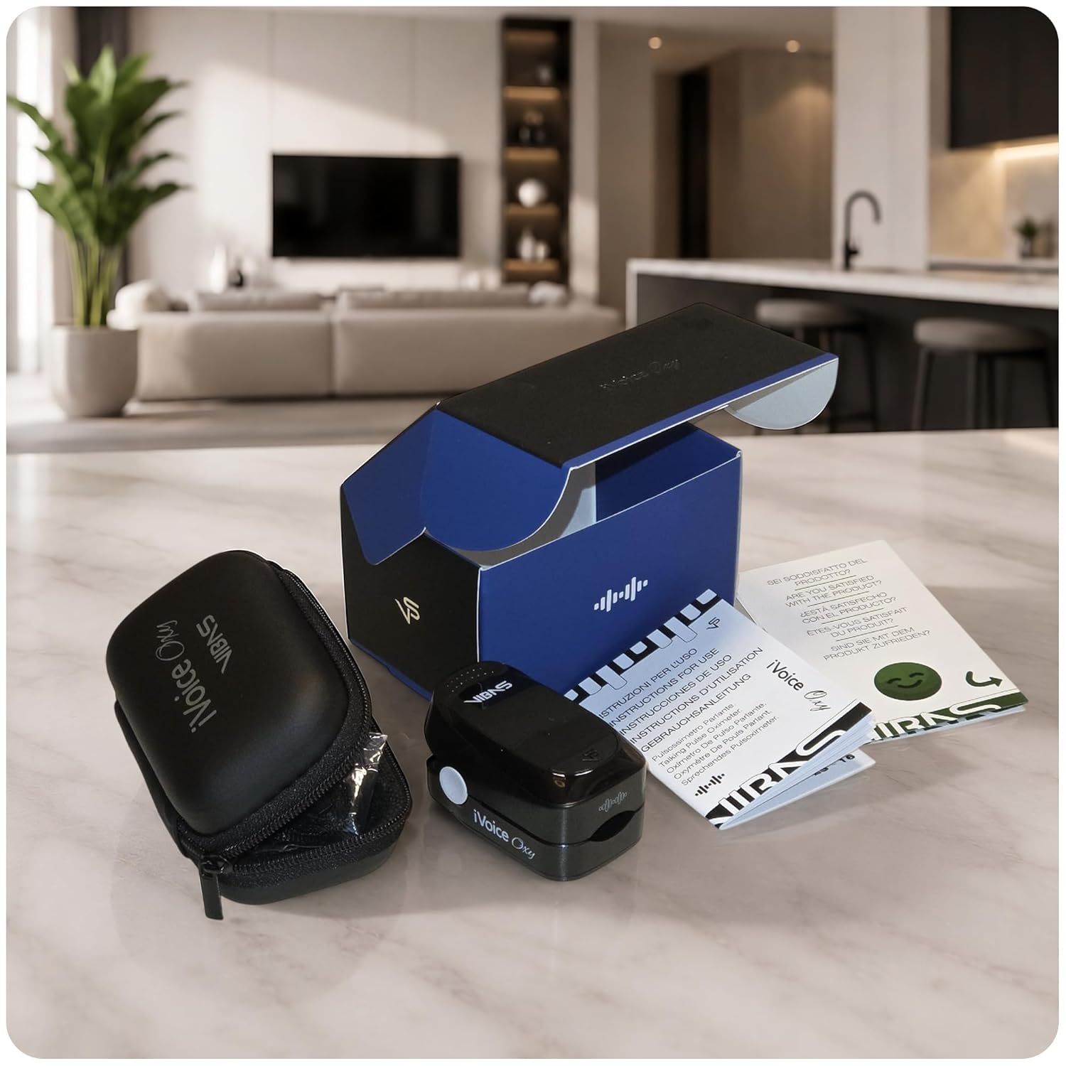 iVoice Oxy Sprechendes Pulsoximeter mit Sprachfunktion, Misst SpO₂ & Herzfrequenz, Mehrsprachig, Automatische Wiederholung, Lautstärke Einstellbar, Inkl. Batterien – Bild 9