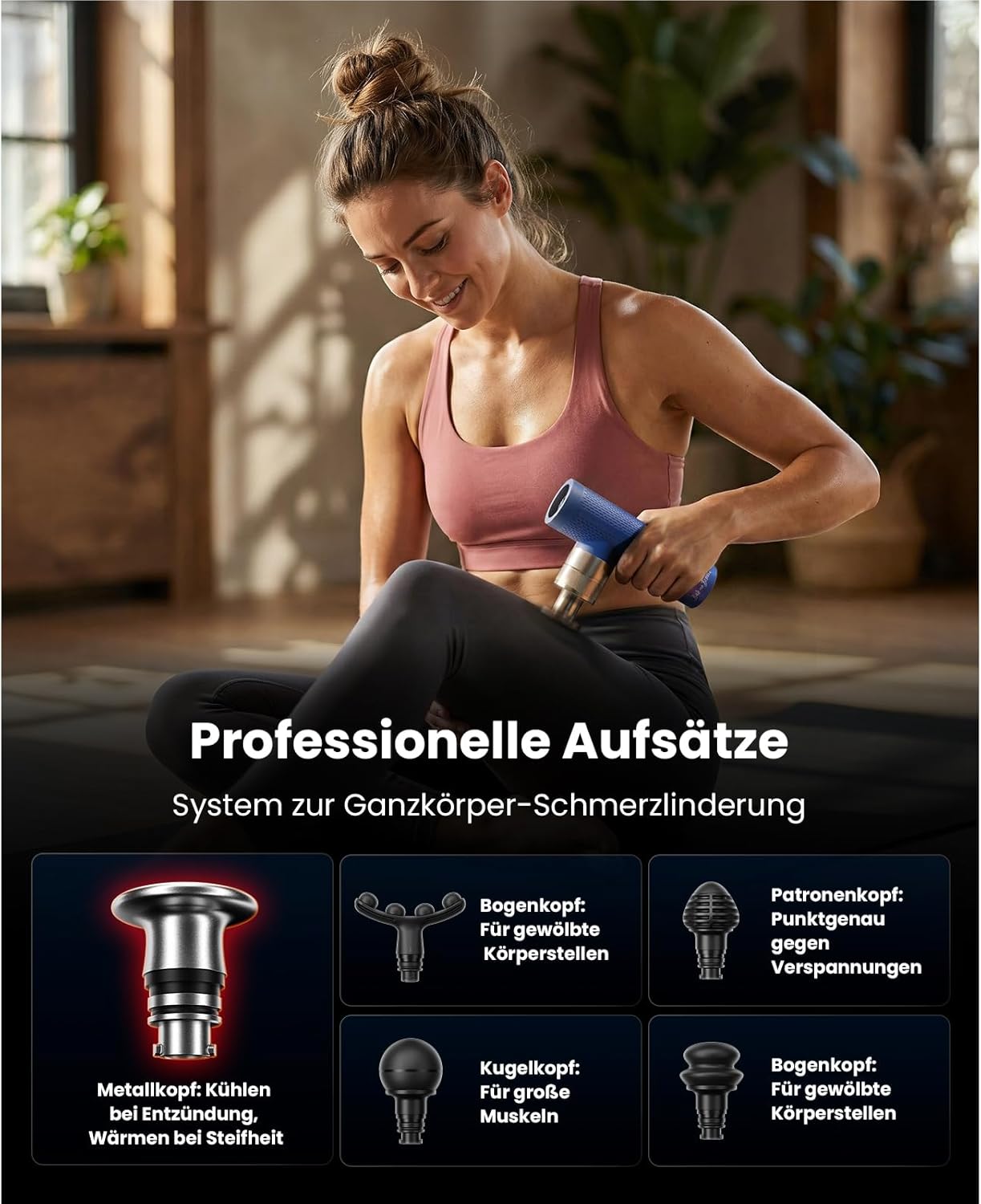 Bob und Brad A7 Mini-Massagepistole, 11 mm Hub und 18 kg Kraft | Percussion-Massagegerät für tiefes Gewebe, USB-C-Schnellladung, 45 dB leise zur Muskelentlastung, Geschenke für Sportler – Bild 8