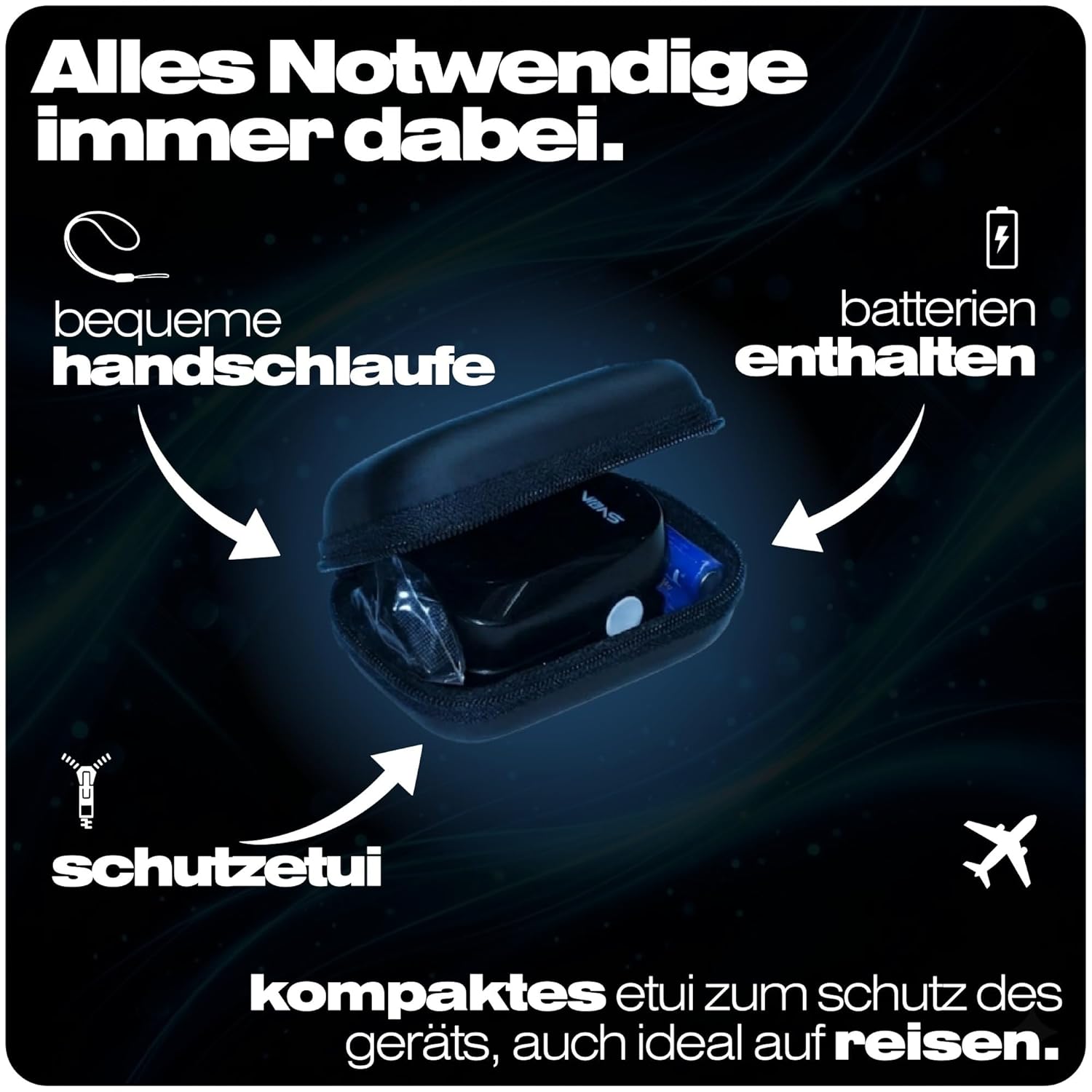 iVoice Oxy Sprechendes Pulsoximeter mit Sprachfunktion, Misst SpO₂ & Herzfrequenz, Mehrsprachig, Automatische Wiederholung, Lautstärke Einstellbar, Inkl. Batterien – Bild 7