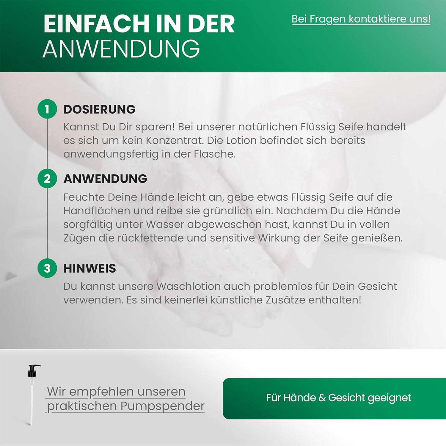 BiOHY Flüssigseife (3 x 1 Liter), hautfreundliche, rückfettende Handseife, phosphatfrei, geruchlos für Küche, Gastronomie und Sanitärbereiche, ohne Parfüm und Farbstoffe – Bild 4