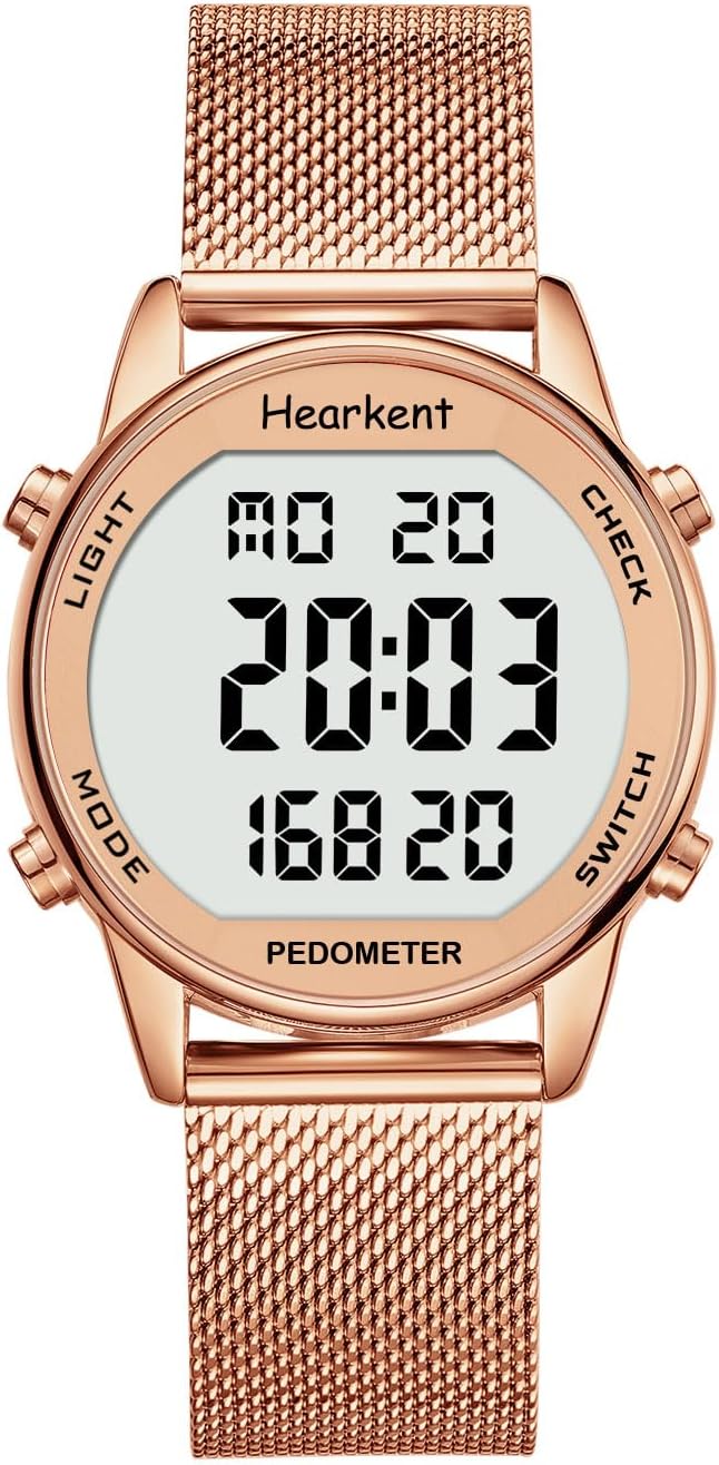 Schrittzähler Uhr,Wasserdicht Fitness Tracking Digitale Uhr,Ohne Bluetooth und APP,Seniorenuhr mit Schrittzähler Kalorienzähler,Sportuhr zum Gehen/Laufen
