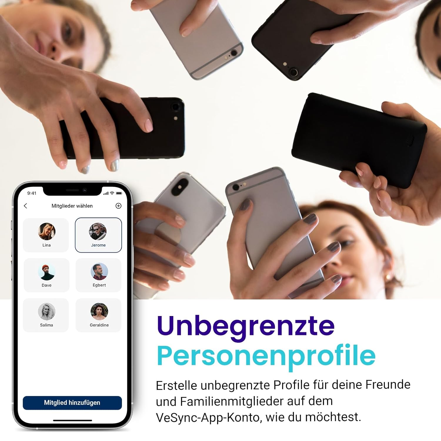 Etekcity Digitale Personenwaage mit Körperfett und Muskelmasse, 180 kg Körperfettwaage, Fitnesswaage, 13 Körperwerte, Körperfett, BMI, Muskelmasse, Protein, BMR, Schwarz – Bild 7