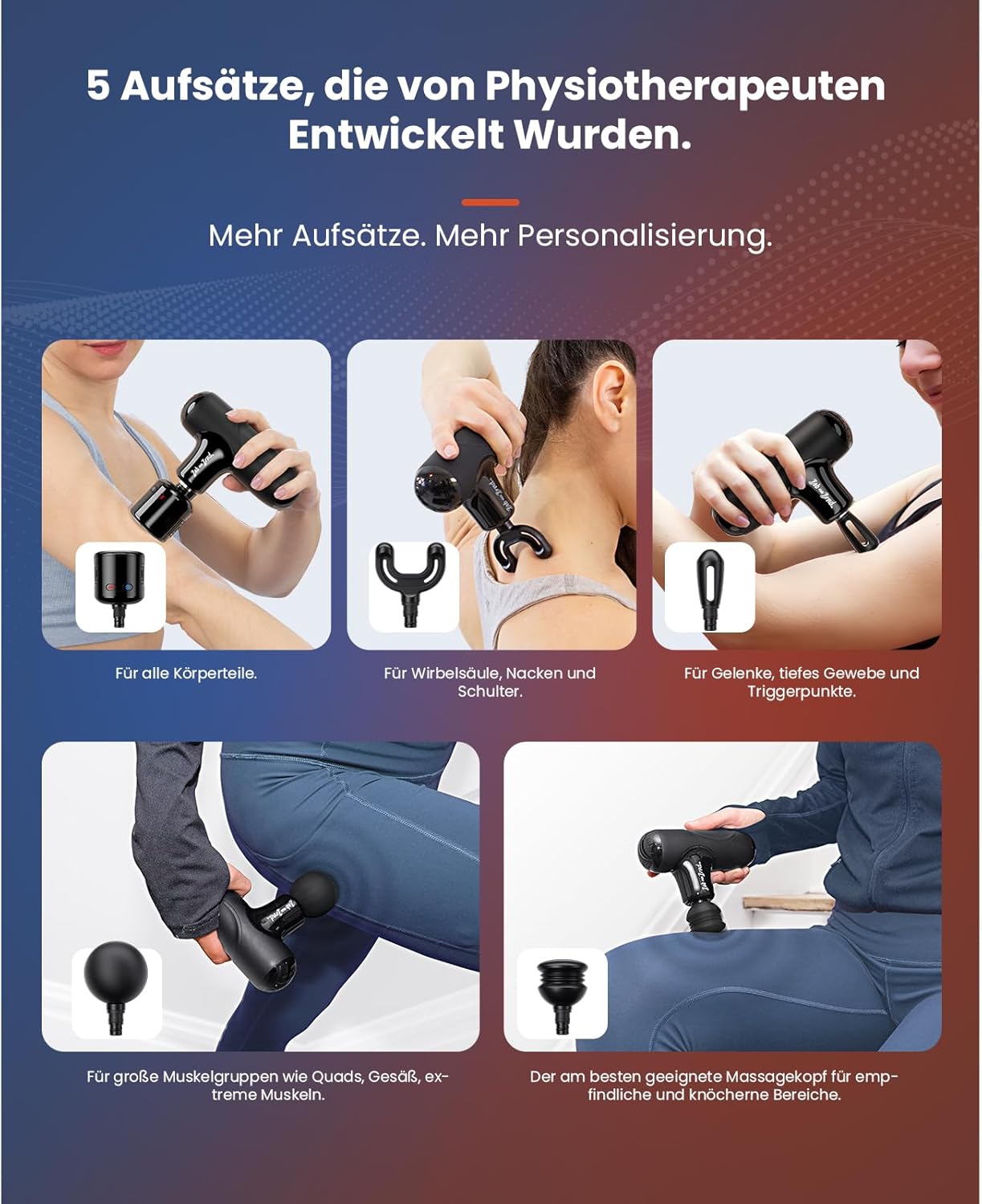 Bob und Brad Q2 Pro Mini-Massagepistole mit Wärme und Kälte, Massagepistole im Taschenformat für Tiefengewebemassage, ultraleichtes Percussion-Muskelmassagegerät mit Tragetasche für Muskelentspannung – Bild 9