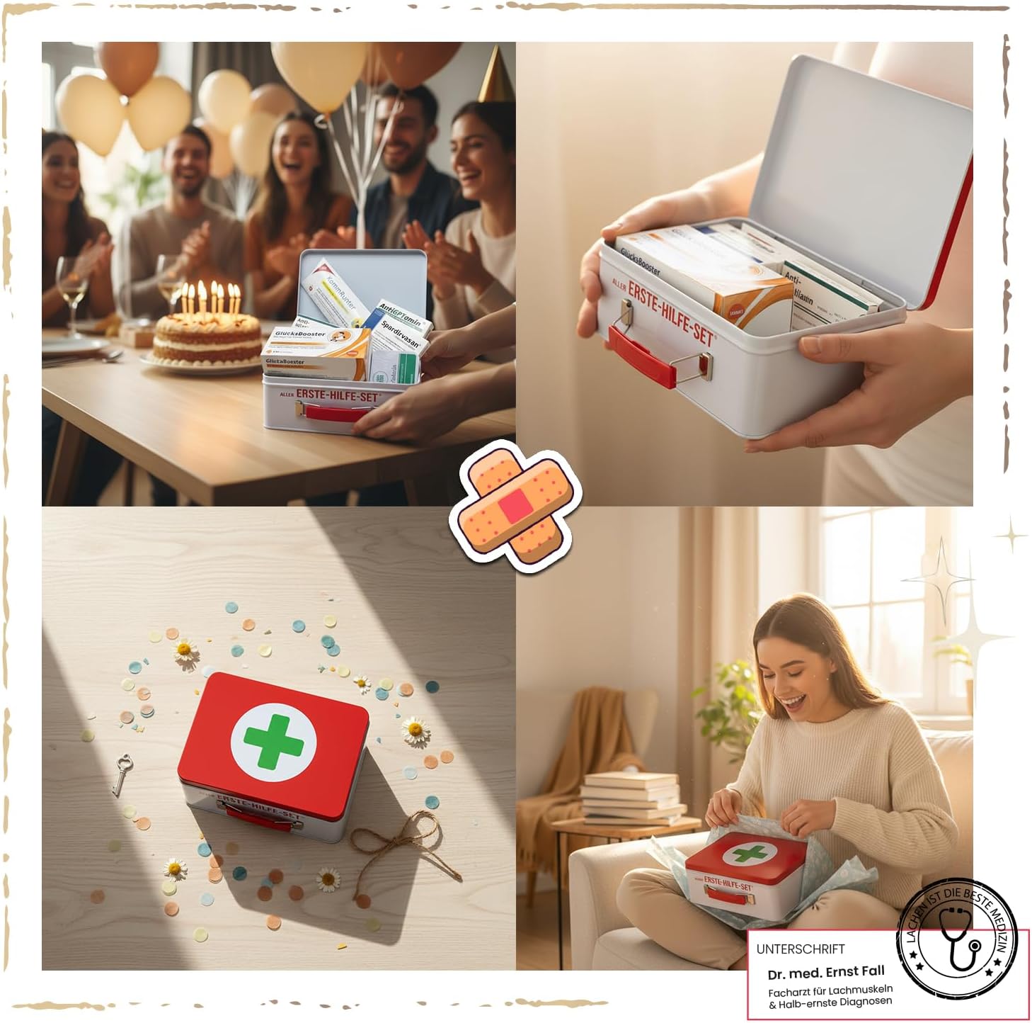 Longfair 60. Geburtstag | Erste-Hilfe-Set-Geschenkbox, lustige Sanitärbox | 8 Stück | Lustiges Geschenk zum 60. Geburtstag – Bild 6