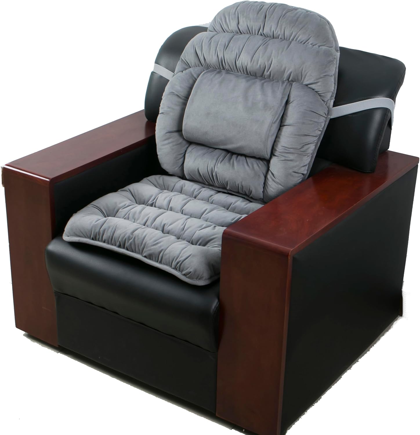 ALIBO Rutschfeste Rückenlehne, Übergröße, ergonomisch, zur Linderung von Schmerzen im unteren Rückenbereich, Lendenkissen, Sitzkissen, Sitzkissen für Büro, Lounge, Gaming, Schaukelstuhl, Rollstuhl, Auto mit langer Länge – Bild 6