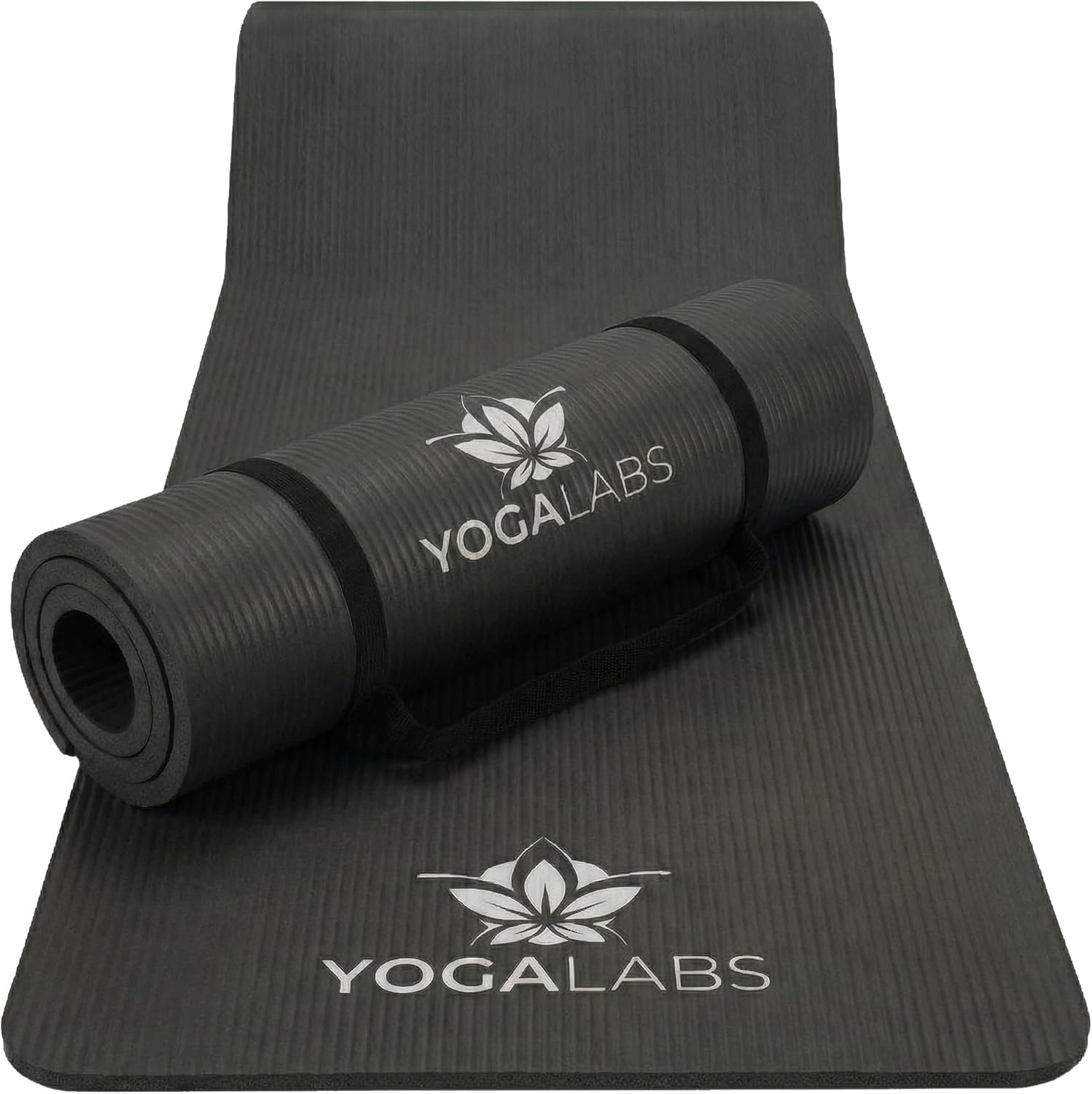 NRB Yogamatte 183 x 61 x 1,5 cm – extra dicke Fitnessmatte & Gymnastikmatte – rutschfest, gelenkschonend & langlebig – Pilatesmatte mit Tragegurt