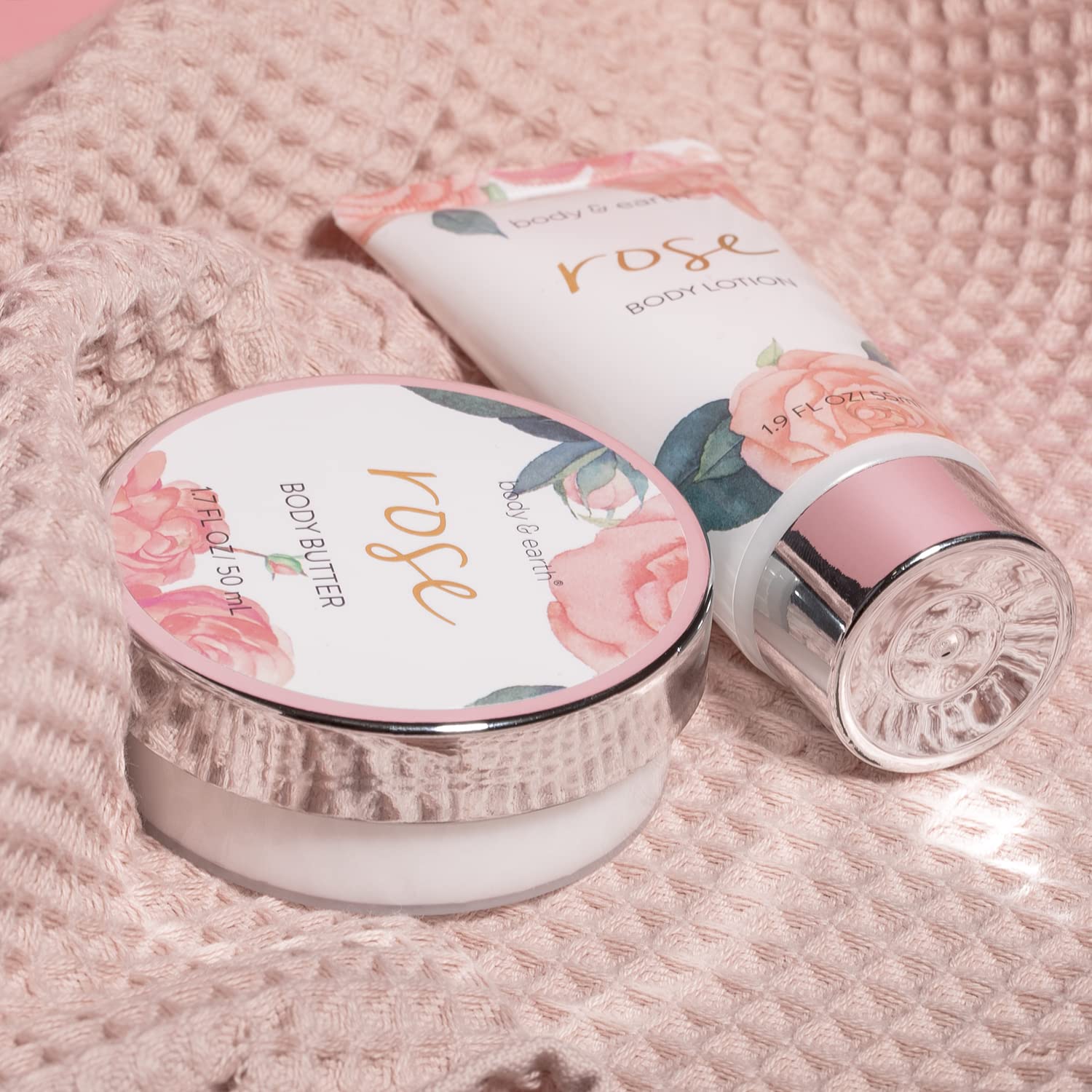 Badeset für Frauen, Geschenk, luxuriöses 6-teiliges Bade- und Körperset, Duschgel, Körperbutter, Handcreme, Körperlotion, Handseife, Papier, Badeseife, perfektes Geburtstagsgeschenk für Frauen – Bild 5