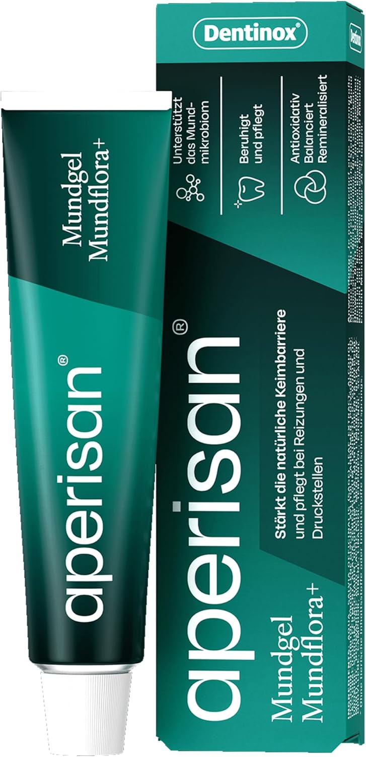 Mundgel Mundflora+ beruhigt und schützt empfindliche Mundschleimhaut mit dem einzigartigen Mikrobiomkomplex, unterstützt die natürliche Keimbarriere und stabilisiert die Mundflora, 10 g