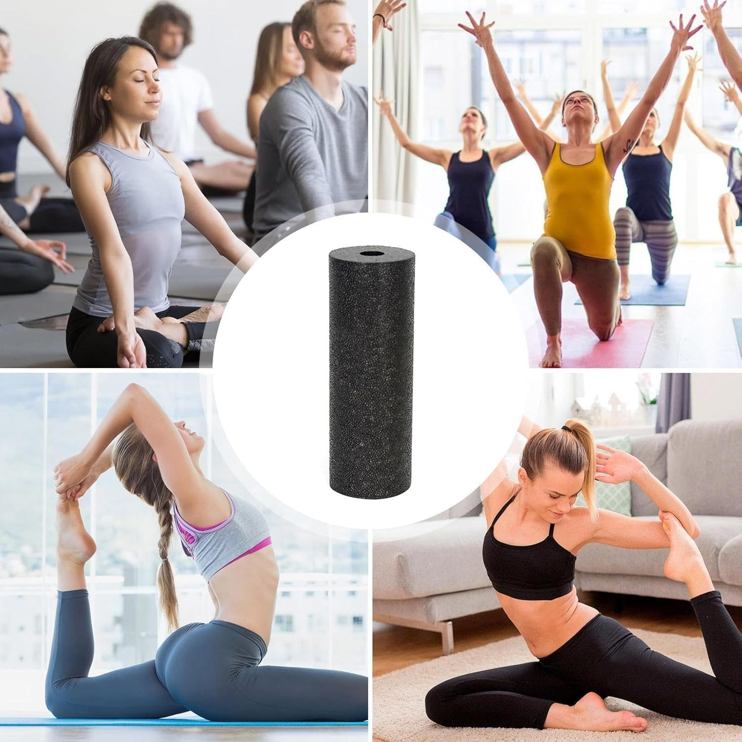 Faszienrolle klein – Mini Faszienrolle für Füße & Selbstmassage – Effektive Fitnessrolle für Einsteiger & Leistungssportler (Schwarz) – Bild 4