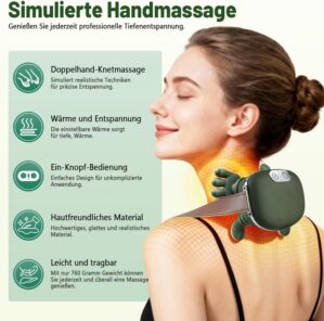 4D Bionic Hand-Nackenmassagegerät,...