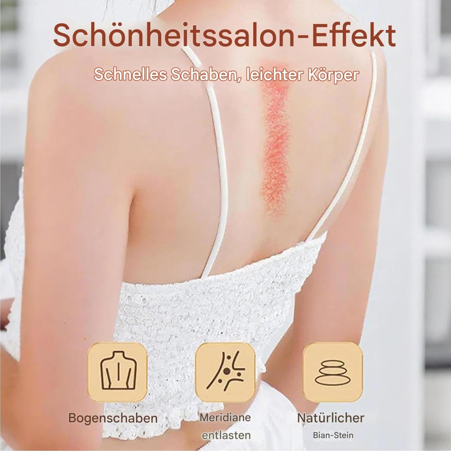 Beheizter Muskelschaber – Elektrisches Entspannungsgerät für den Körper, Triggerpunkt-Massagegerät, tragbare Erholungshilfe, glatte Konturoberfläche mit einstellbarer Wärmevibration | Geeignet für das – Bild 4