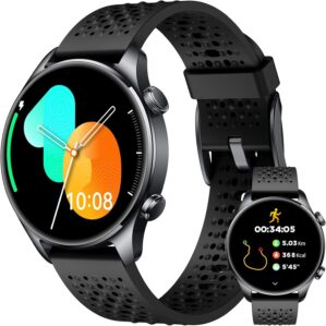 Runde Herren-Smartwatch mit integri...