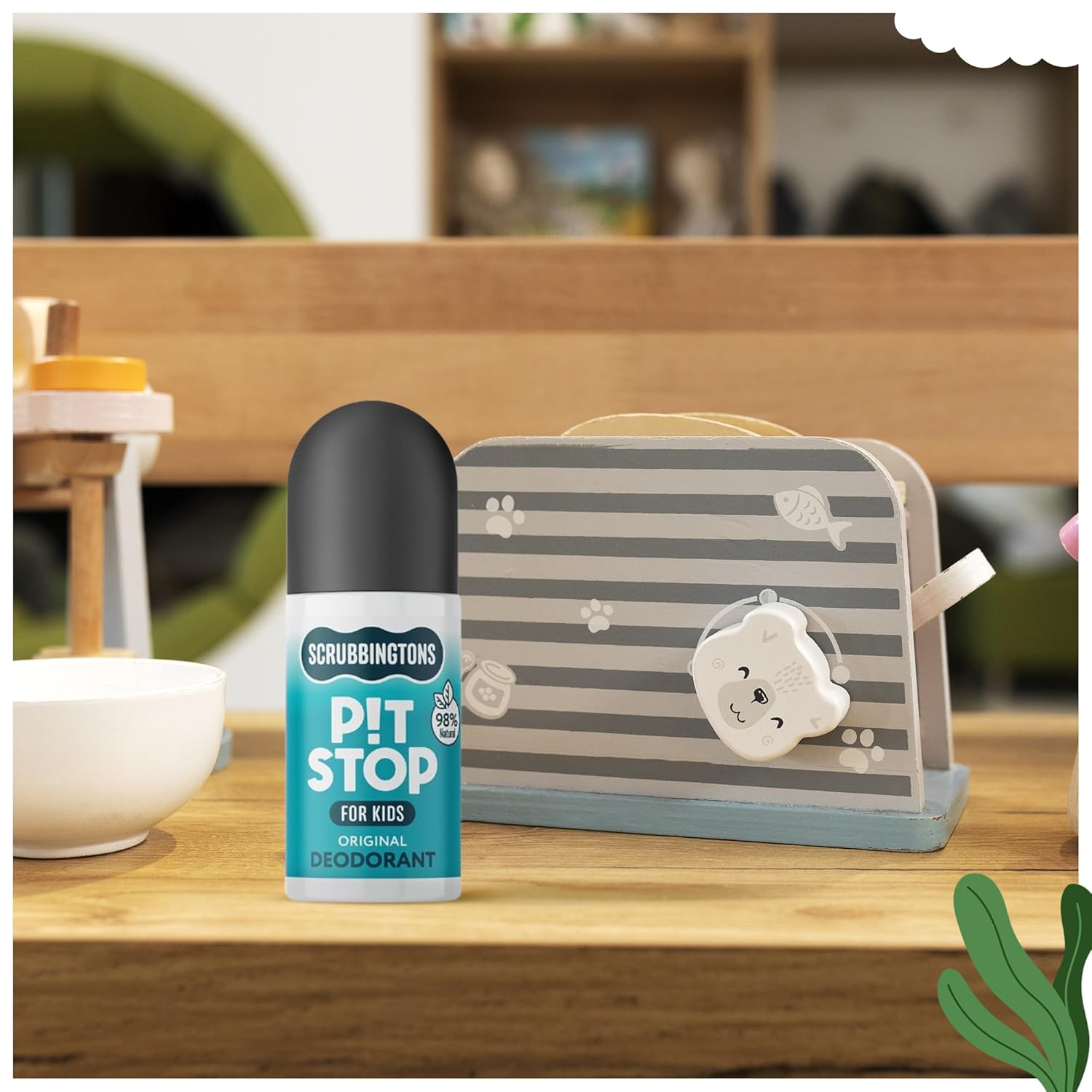 Scrubbingtons Pit Stop Kids Deodorant – natürlicher Roll-on für Kinder und Jugendliche, 98 % natürliche Inhaltsstoffe für empfindliche Haut, ohne Aluminium und Alkohol, Original, 2 x 75 ml – Bild 7