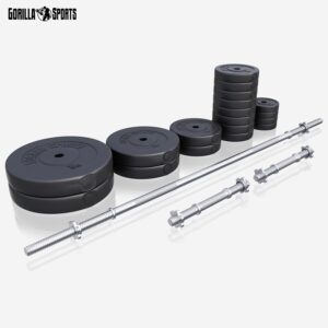 GORILLA SPORTS® Langhantel-Set –...