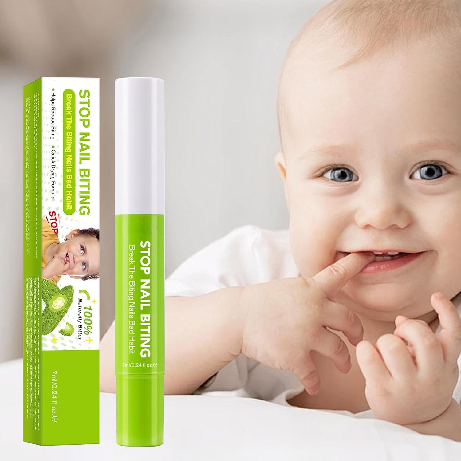 Stoppen Sie Nagelbeißen für Kinder, 7 ml, verhindert Fingernägel, Präventionsstift, natürliche Gesundheitsvorsorge, Saugengewohnheiten für Nägel, Fingernägel, Männer, Frauen, Erwachsene – Bild 3
