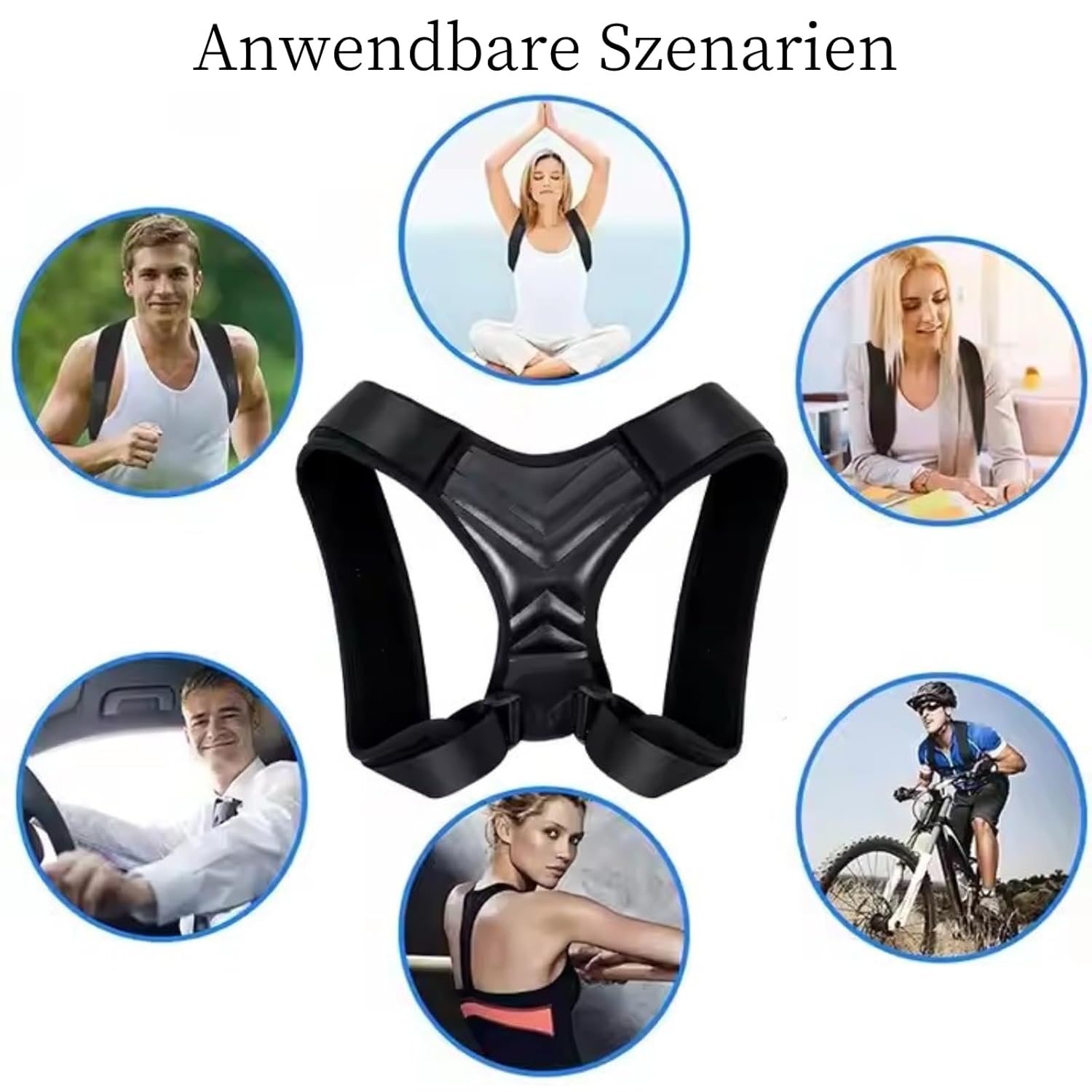 Reatowrol Verstellbarer Rückenstützgürtel für Männer und Frauen, Rückenglätter und Haltungstrainer zur Verbesserung der Körperhaltung, geeignet für Büro, Alltag und Sportaktivitäten – Bild 7