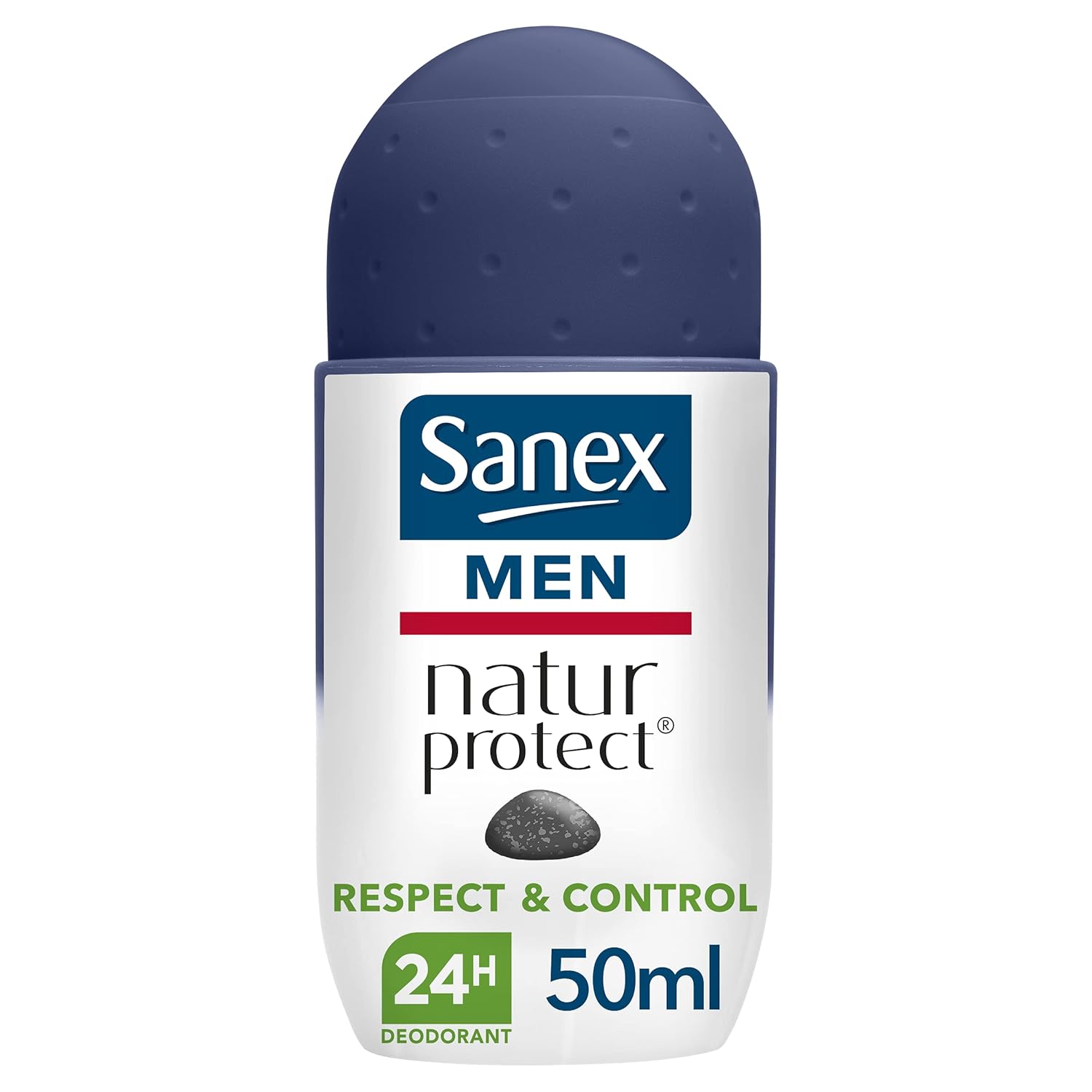 SANEX Men Natur Protect Respect & Control Deodorant mit Alaunstein – Deodorant für Männer – 24 Stunden Wirksamkeit – 50 ml