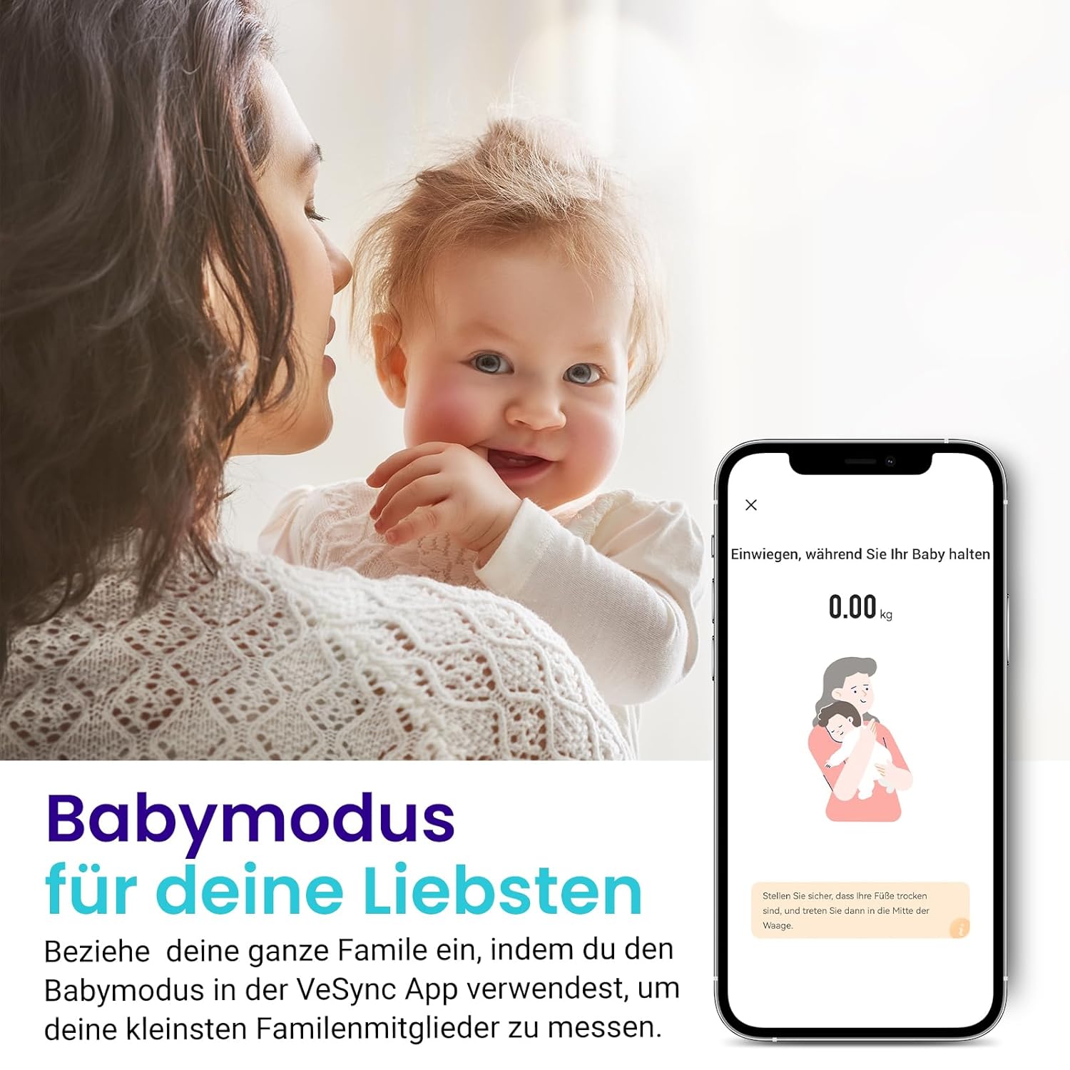 Etekcity Digitale Personenwaage mit Körperfett und Muskelmasse, 180 kg Körperfettwaage, Fitnesswaage, 13 Körperwerte, Körperfett, BMI, Muskelmasse, Protein, BMR, Schwarz – Bild 8