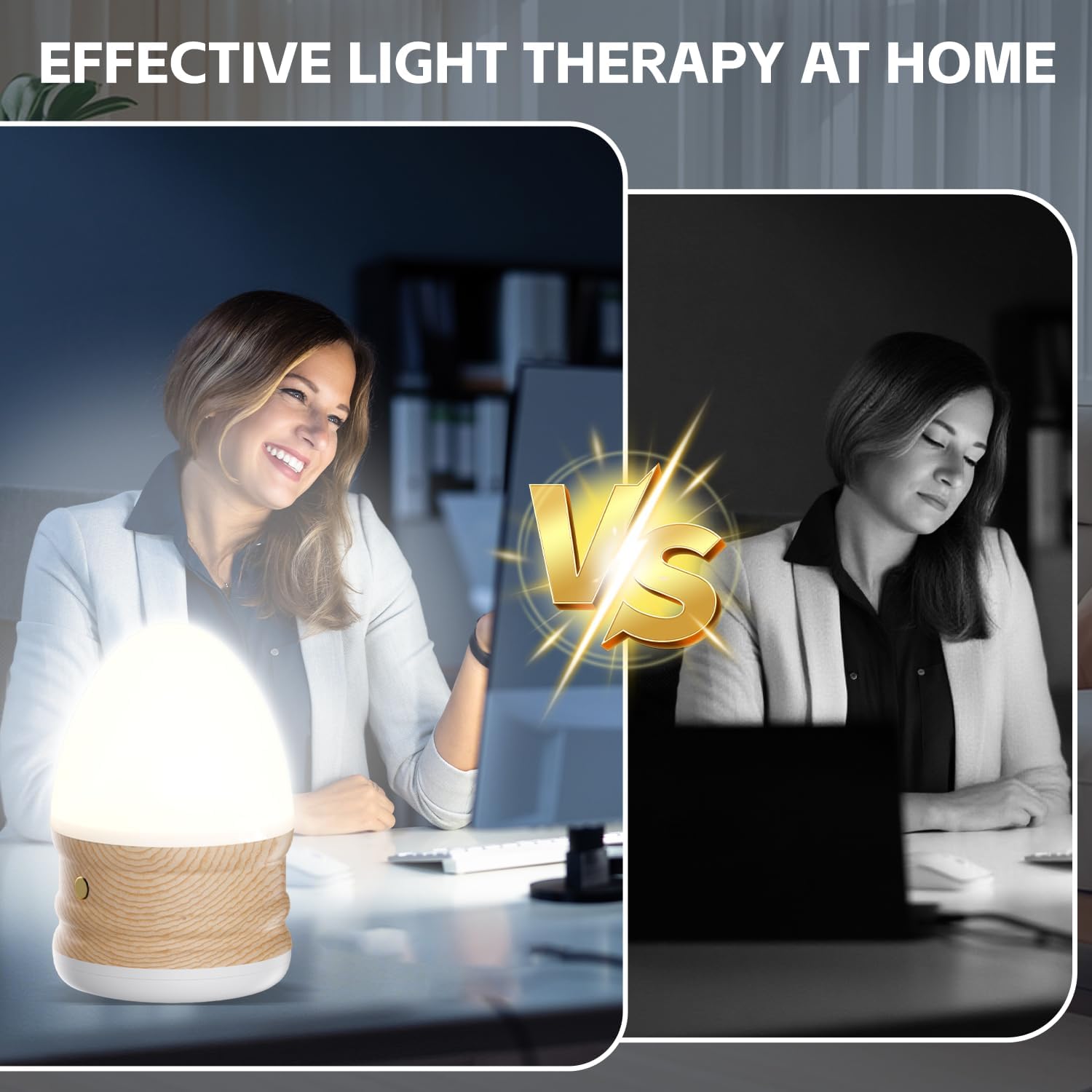 Tageslichtlampe 13000 Lux Lichttherapielampe ohne UV & Flimmern, 3 Farbtemperaturen dimmbar mit Timer & Fernbedienung, Tageslichtlampe Schreibtisch für Stimmung, Energie & Konzentration, Zuhause & Büro – Bild 4
