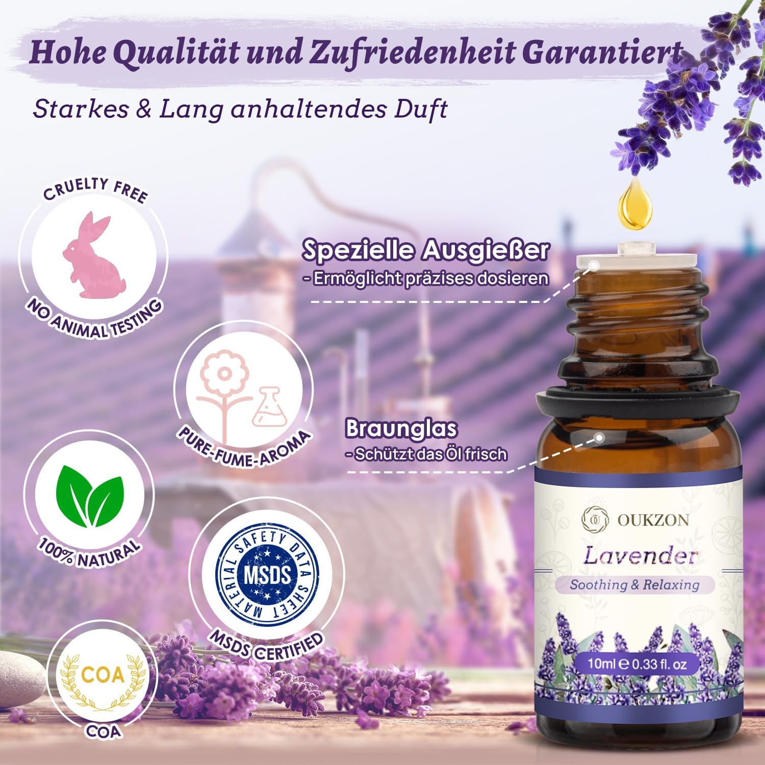 Ätherische Öle Set, 8 x 10 ml Aromatherapie-Duftöl, kleine Geschenke für Frauen – 100 % natürliches, reines Aromaöl für Diffusor, Massage, Ölbrenner, Kerzenherstellung, Geschenk für Weihnachten, Geburtstag – Bild 2