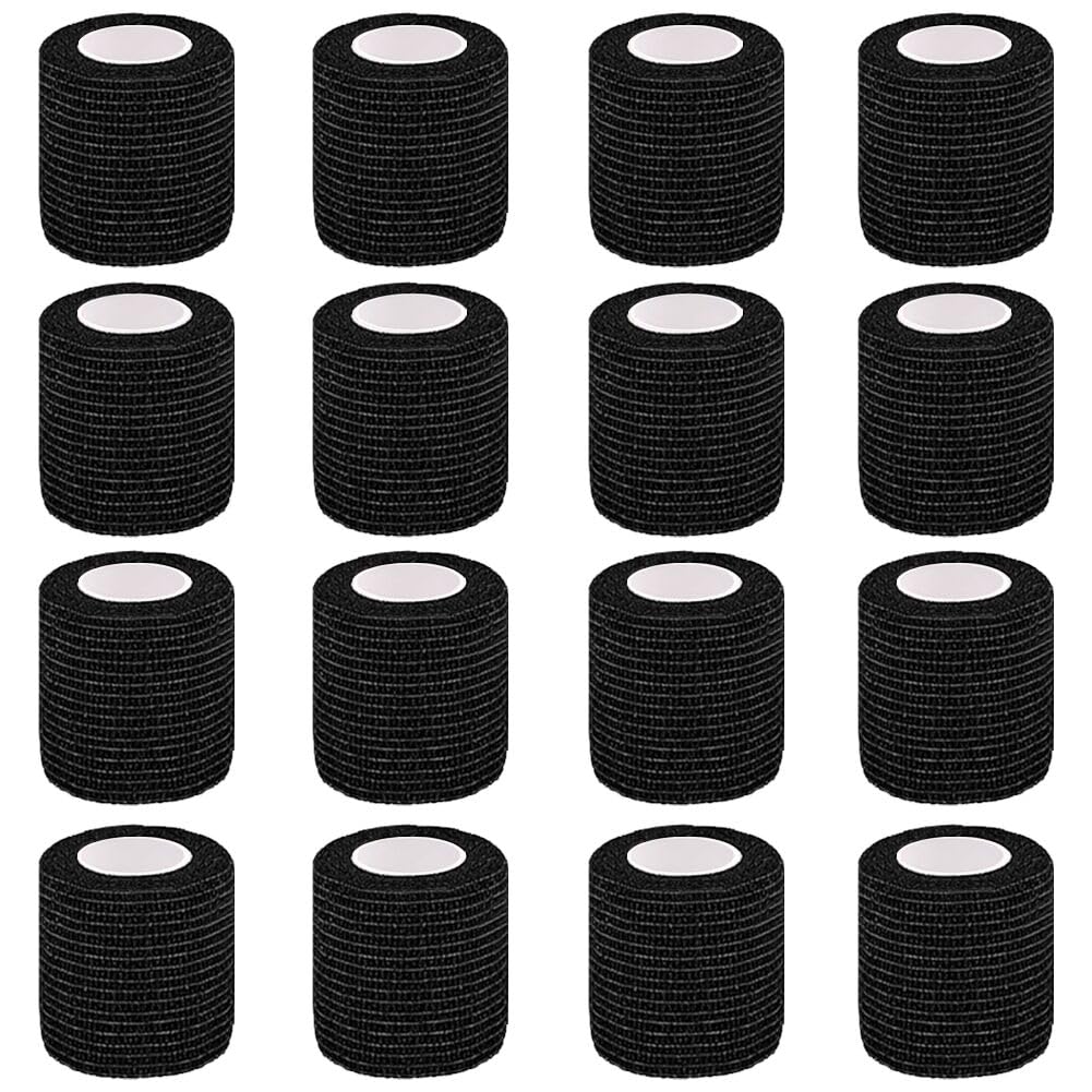 Selbsthaftender Verband, 16 Rollen 5 cm x 4,5 m, elastisches Verbandmaterial, selbsthaftender Verband, Fixierverband, Haftverband für Sport und Erste Hilfe, Tierarzt-Verpackung, Hunde, Pferde