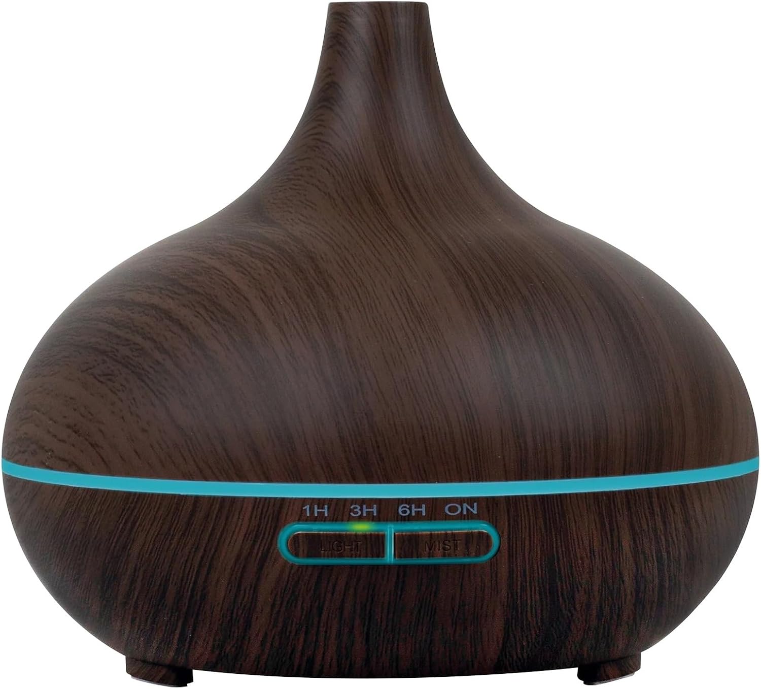 Ambiano Aroma-Diffusor 300 ml – Ultraschall-Luftbefeuchter mit 14 Farben LED-Licht & Timer, Aromatherapie, Ölbrenner für ätherische Öle (dunkel)