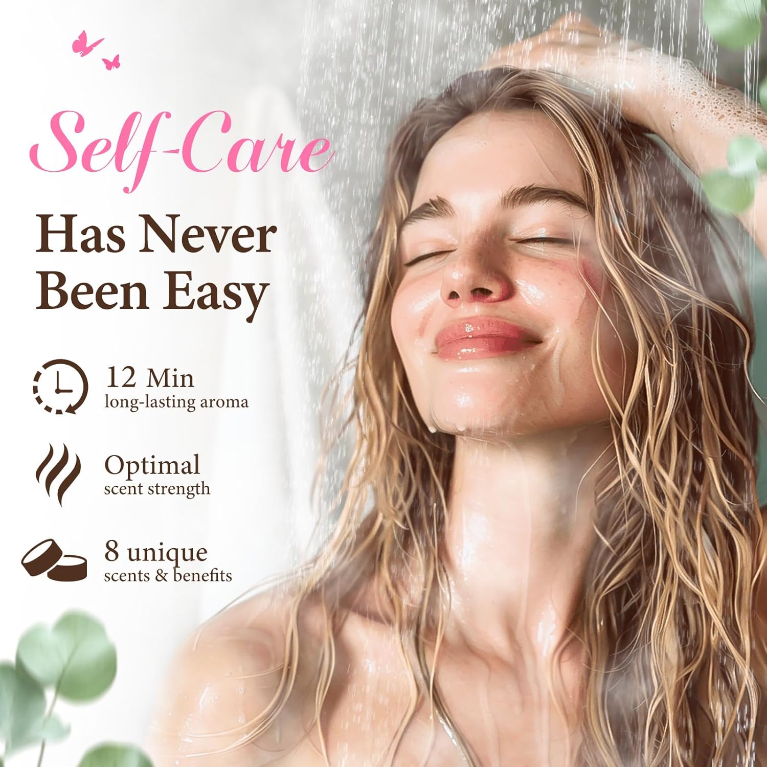 Geschenke für Frauen, Badebomben, Aromatherapie, Geburtstagsgeschenke für Frauen, Duschdampfer, Home SPA, natürliches ätherisches Öl für Muttertag, Geschenk für Mama (8 Stück) – Bild 3