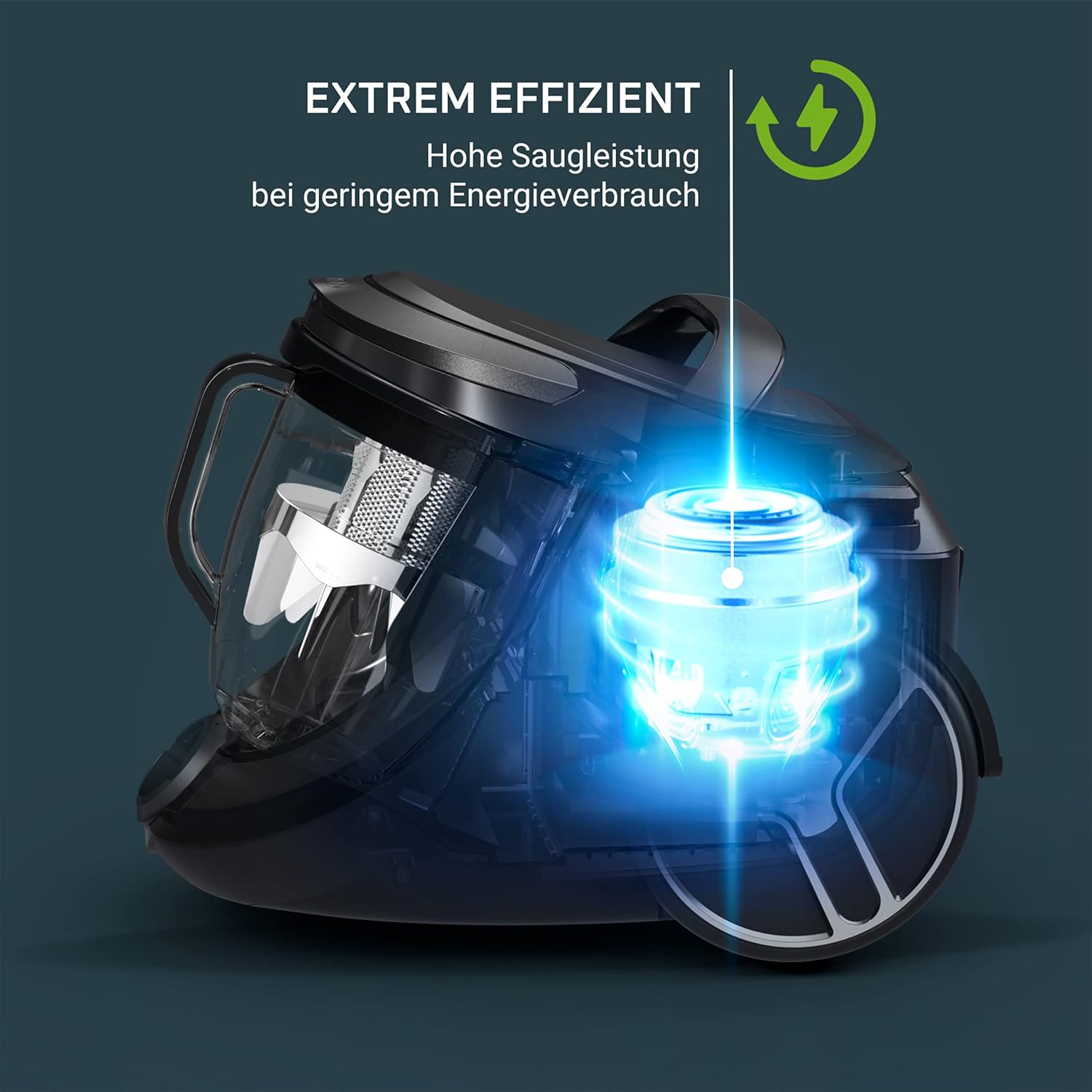 Rowenta Silence Force Cyclonic Effitech Beutelloser Staubsauger, Heim und Auto, hohe Saugleistung, geringer Energieverbrauch, HEPA-Filterung, XXL-Kapazität, Schwarz/Roségold, RO7954 – Bild 6