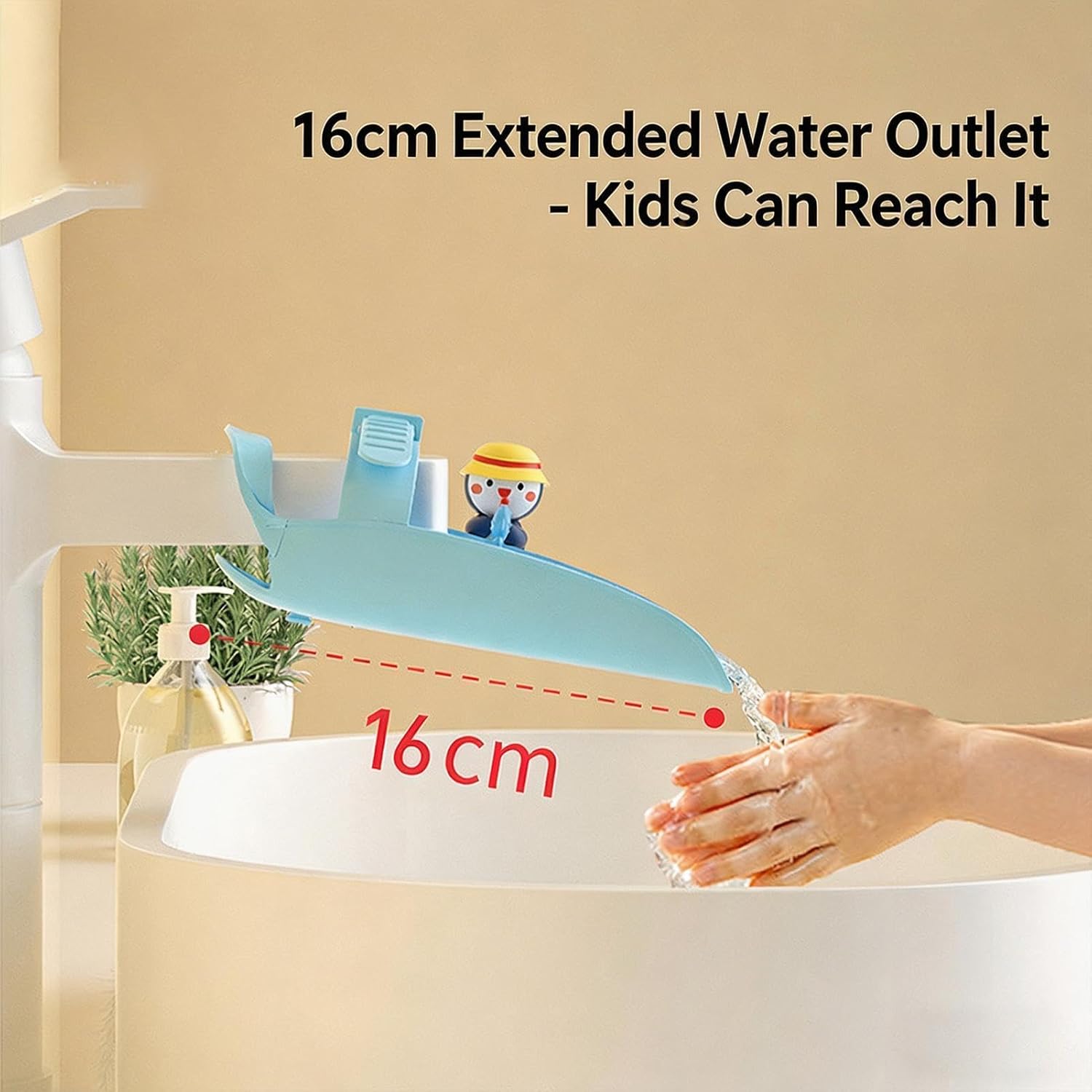 Wasserhahnverlängerung für – Cartoon-Wasserhahn-Adapter | Spritzwassergeschütztes Silikon, wassersparendes Design, spielerisches Design, geeignet für Badezimmer, Küche – Bild 5