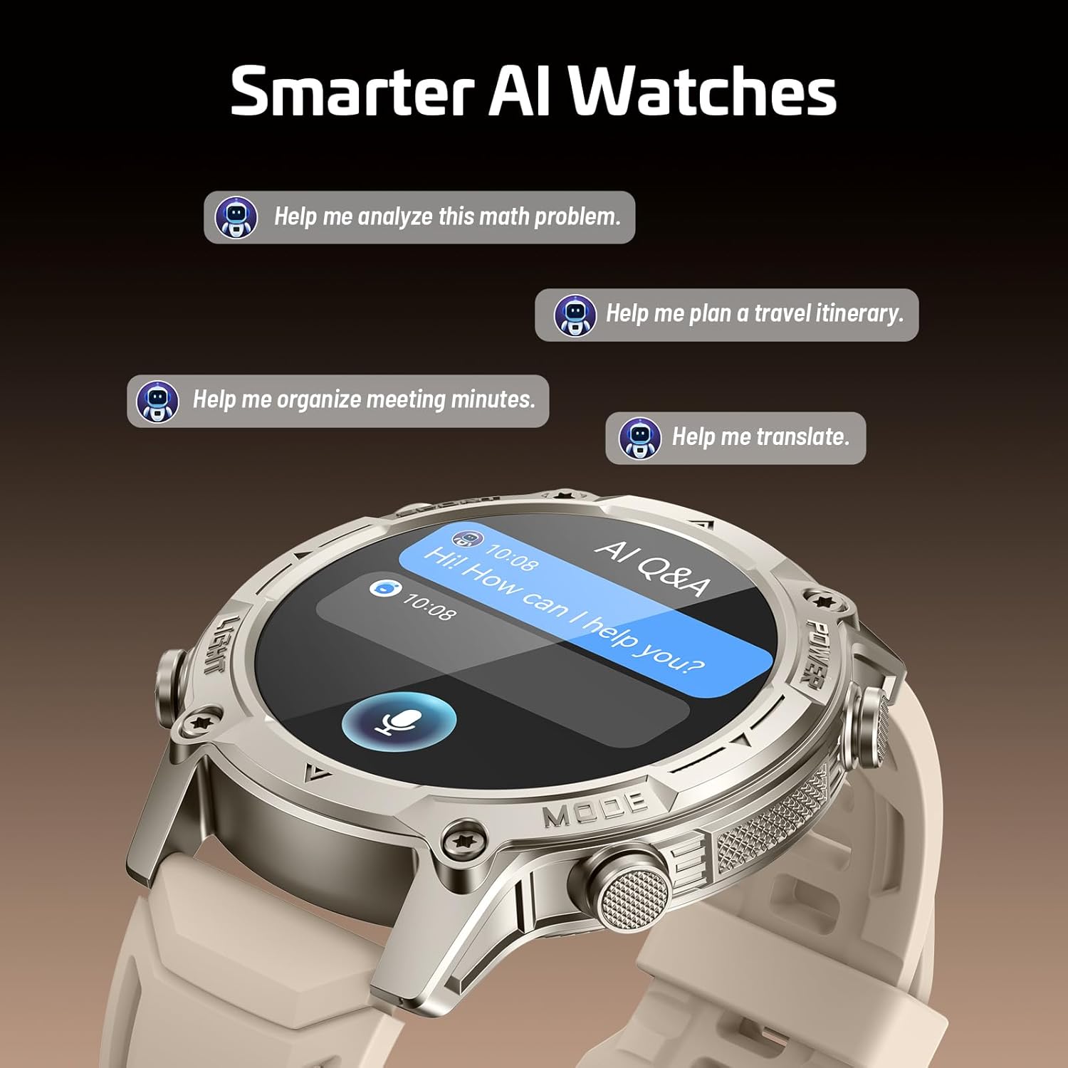 Smartwatch für Männer und Frauen mit GPS, Offline-Karten und 6-Satelliten-Navigationssystem, 5ATM wasserdicht, 21-Tage-Akku, KI-Sprachassistent, 178 Sportmodi, Fitness-Tracker mit Herzfrequenzmesser und Schlafmonitor für Android iOS – Bild 6